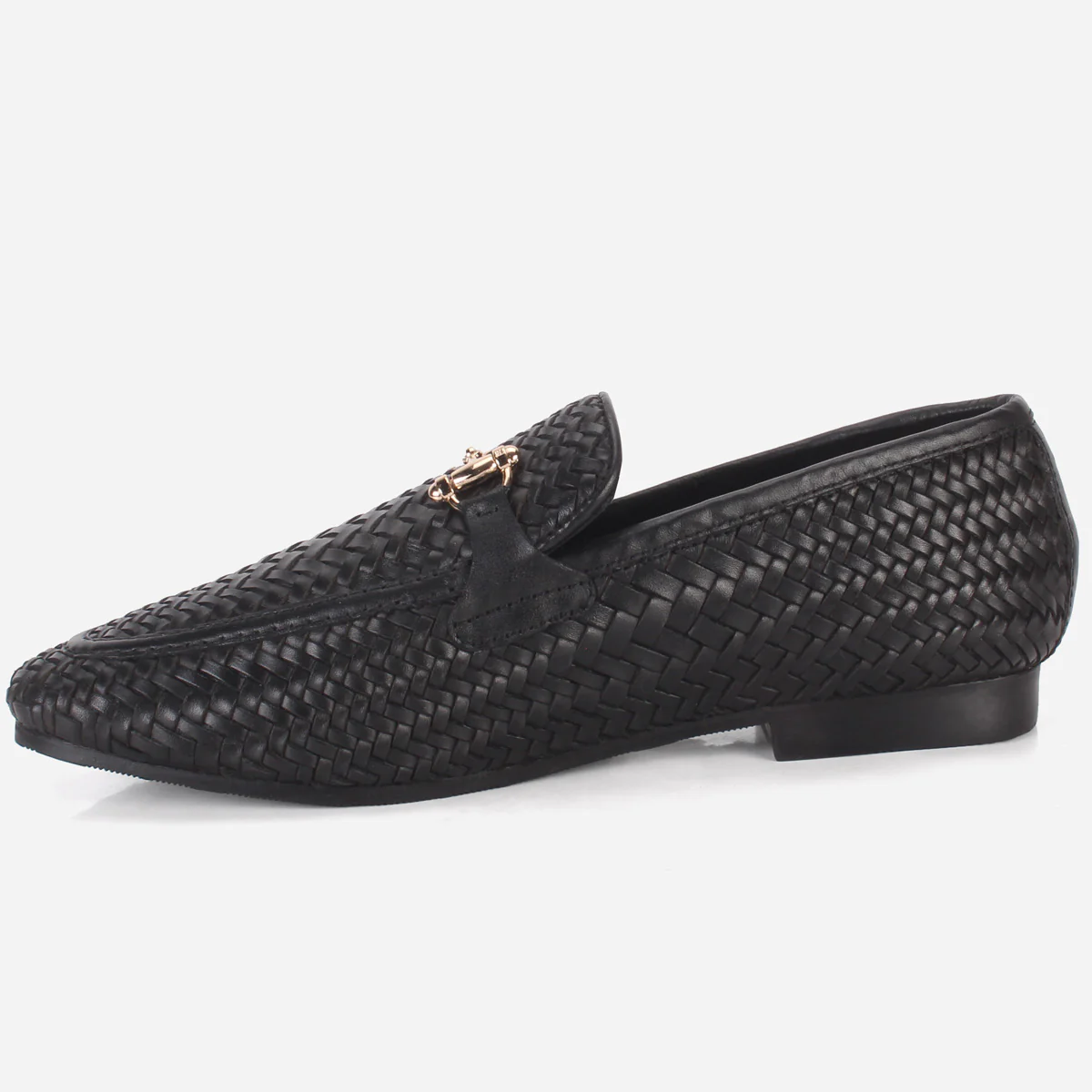 Men "POLIER" Leather Office Dress Slip-On Oxfords - Image 3