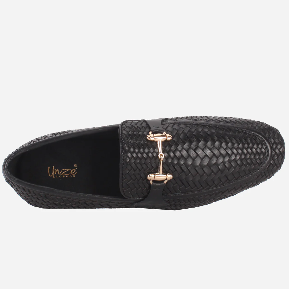 Men "POLIER" Leather Office Dress Slip-On Oxfords - Image 4