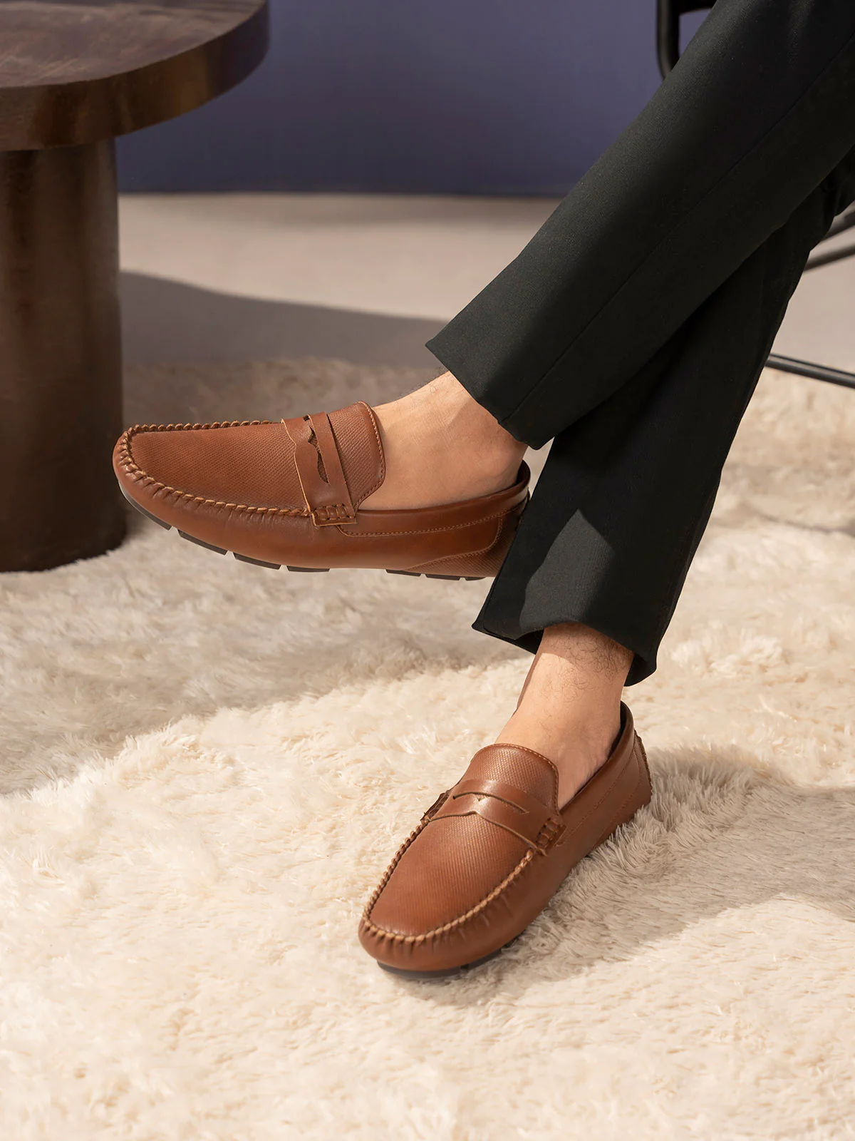 Men "PRADA" Soft Flexible Moccasins - Image 6