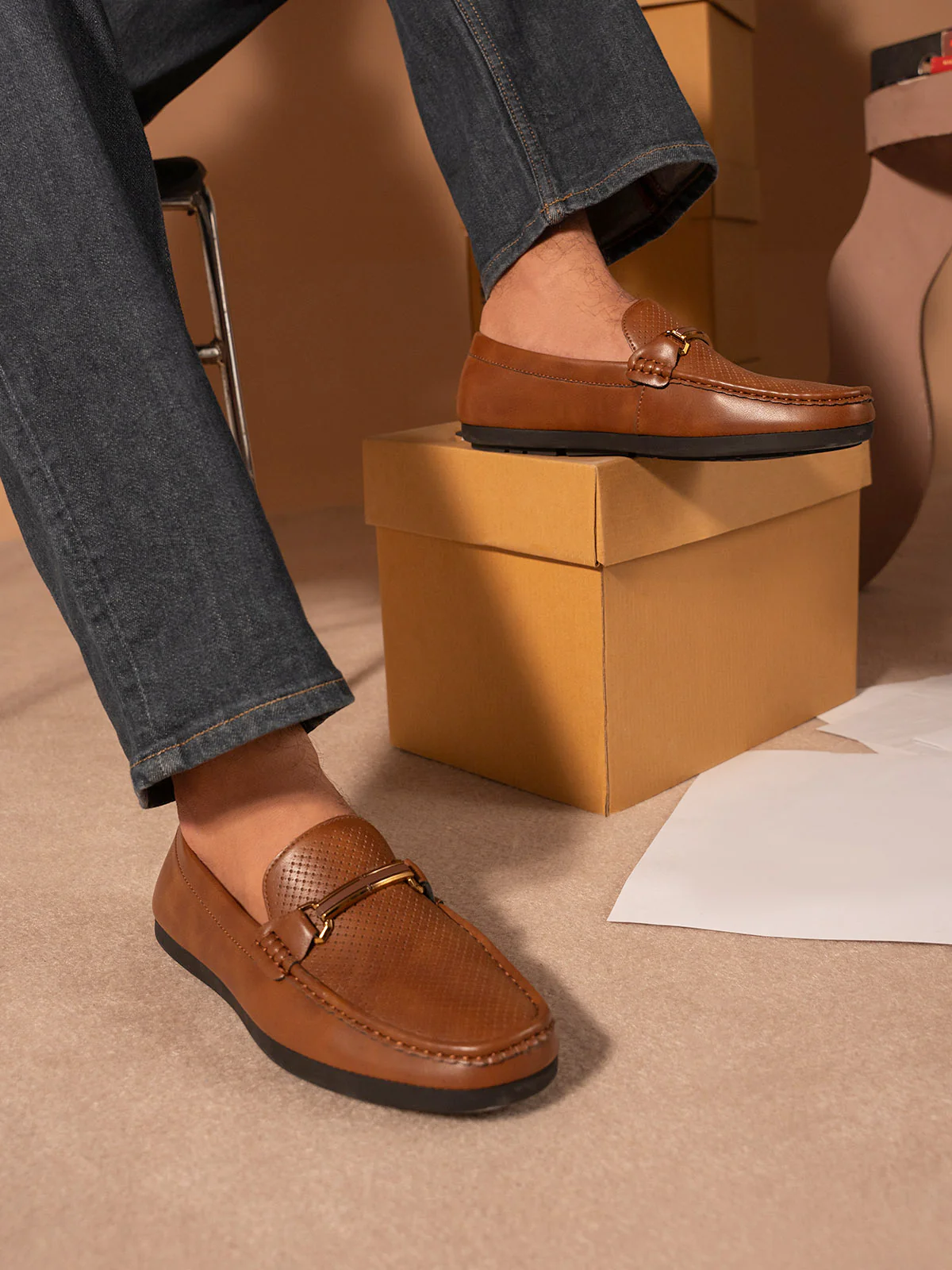 Men "QWEST" Versatile Casual Moccasins