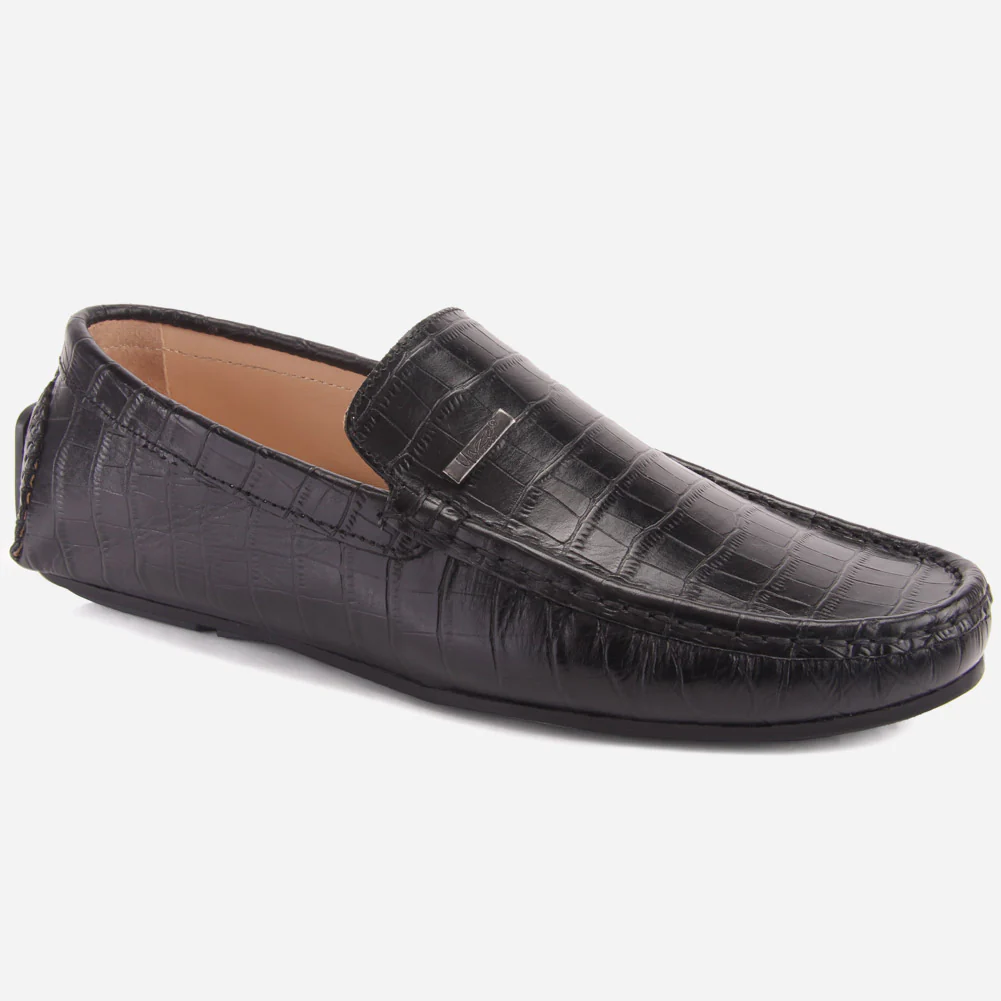 Men "ROMAN" Slip On Leather Moccasins