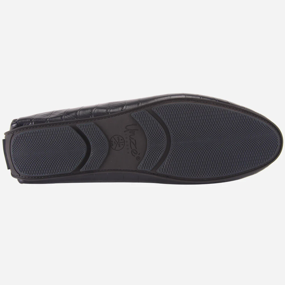 MEN "ROMAN" SLIP ON LEATHER MOCCASINS - Image 5