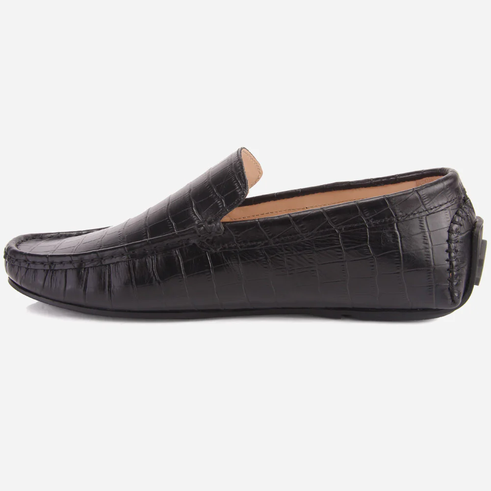 Men "ROMAN" Slip On Leather Moccasins - Image 3