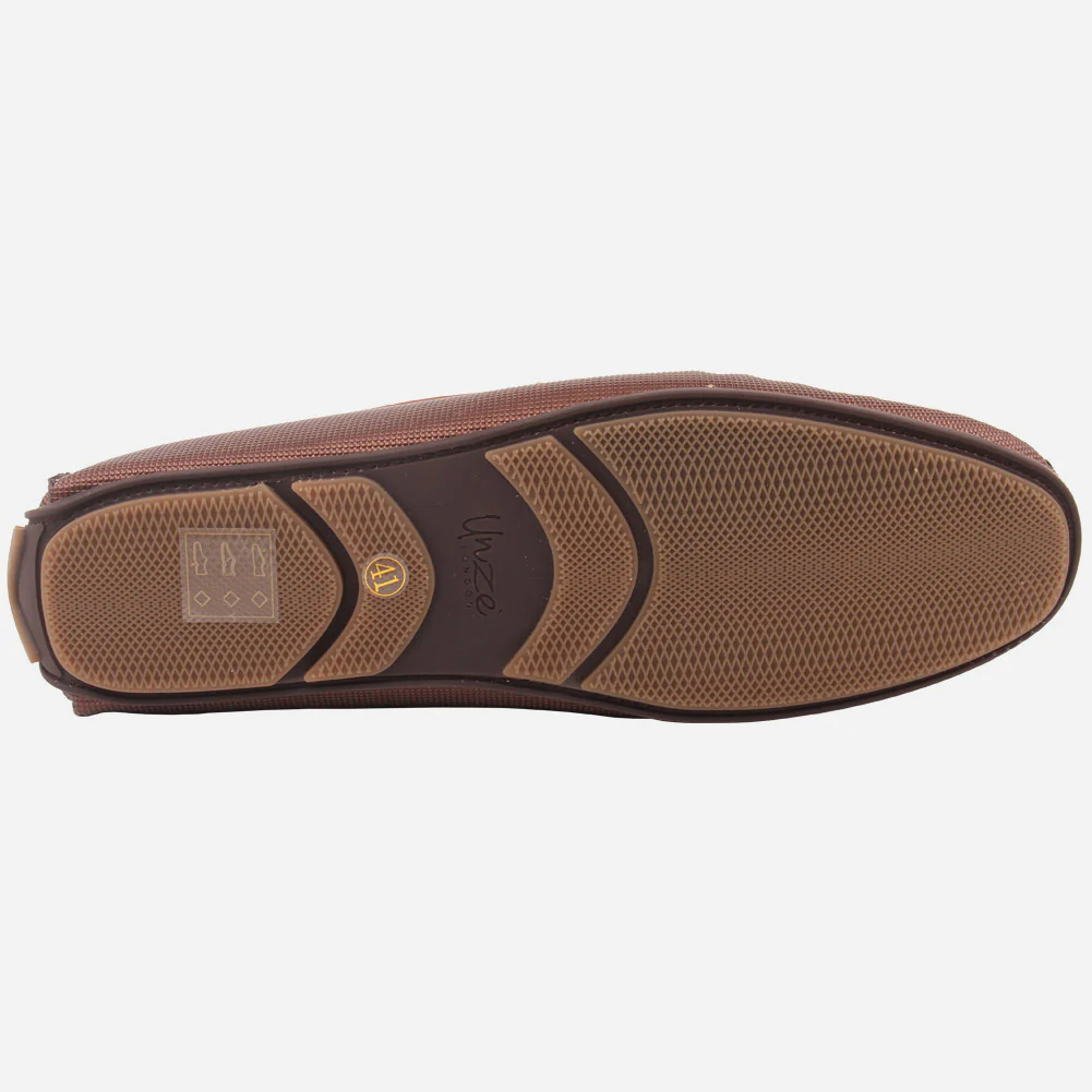 Men "RUSS" Two Tone Slip On Moccasins - Image 5