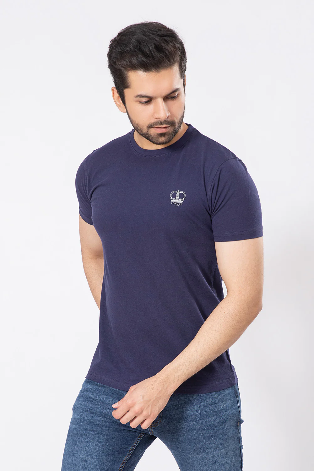 Men’s "Fred" Crewneck T-Shirt in Cotton - Image 2