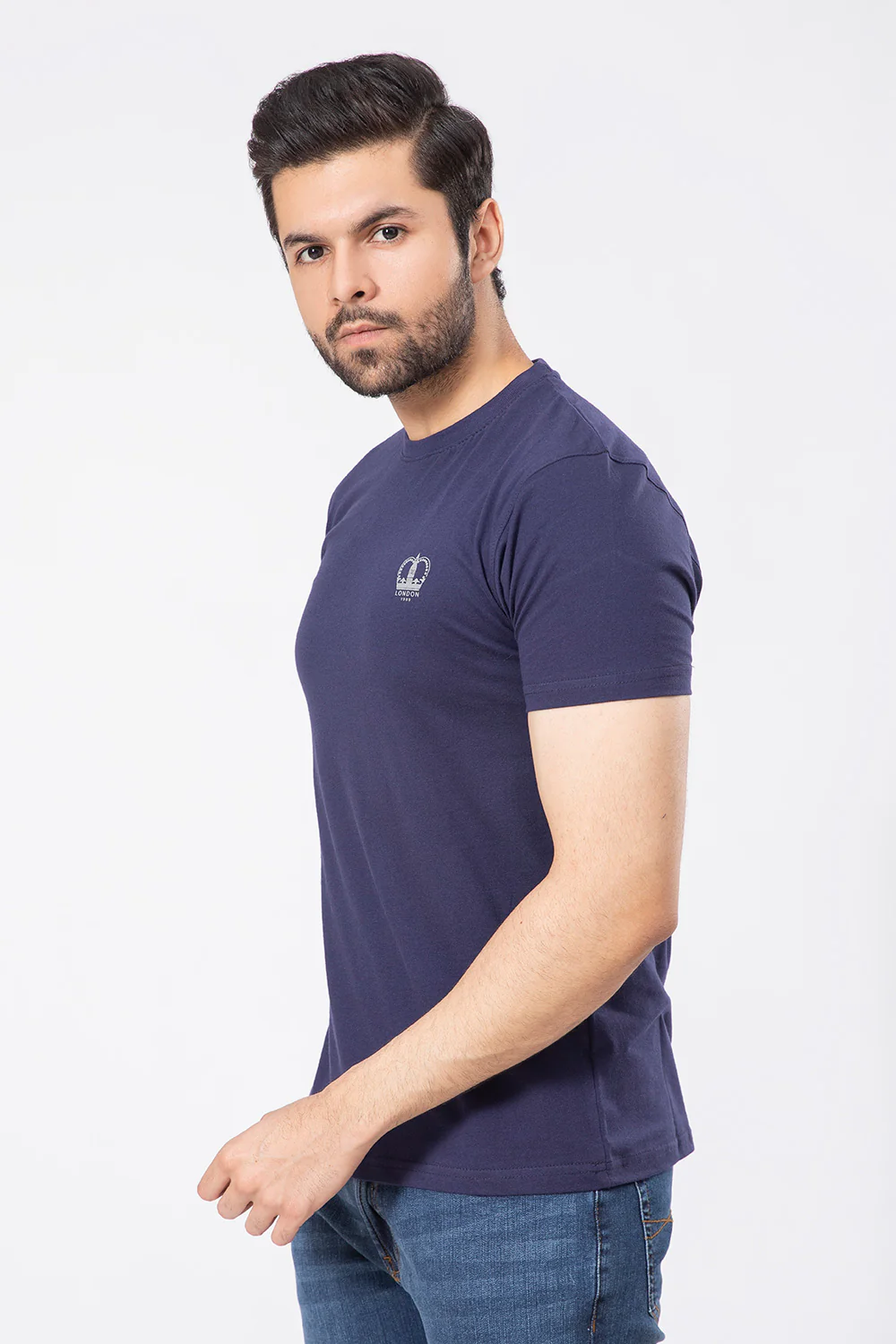 Men’s "Fred" Crewneck T-Shirt in Cotton - Image 4