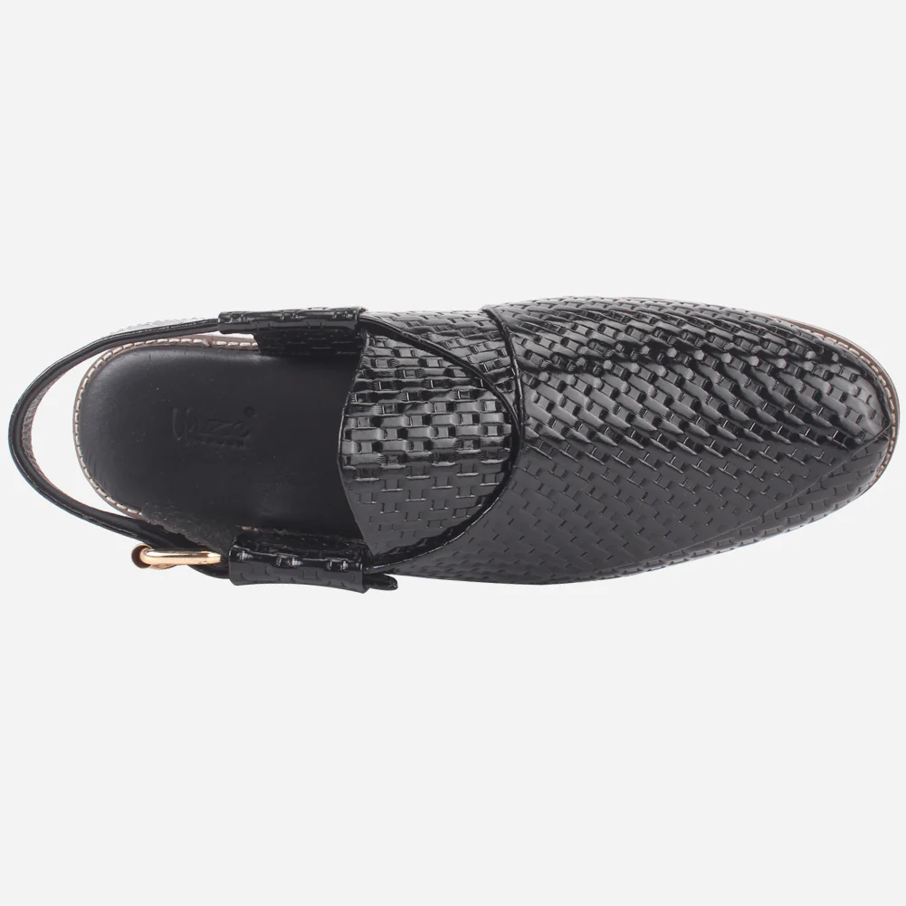 Men "SERVA" Leather Designer Peshawari Sandals - Image 4
