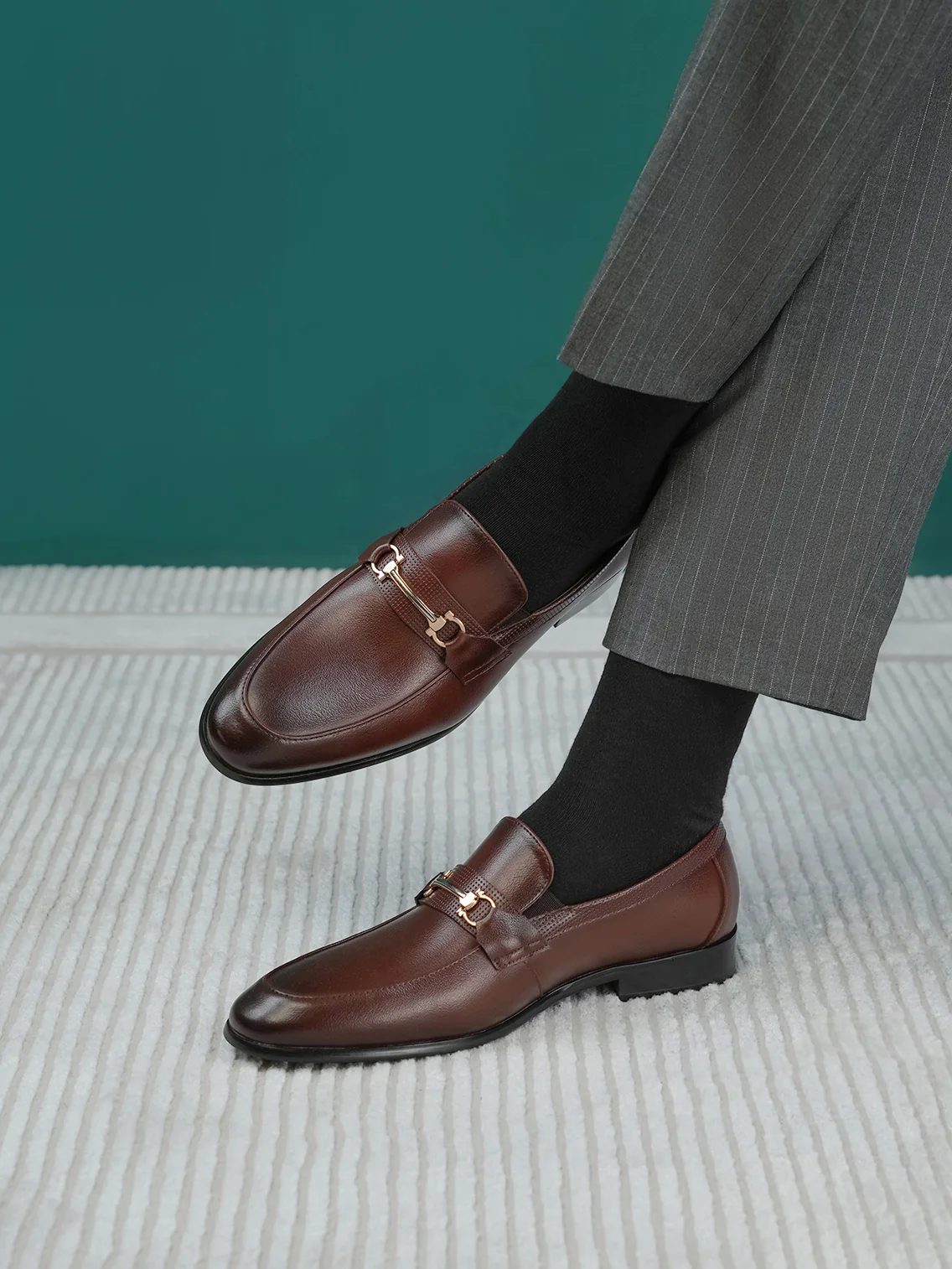 Men "TAISIYA" Sharp Style Leather Formals