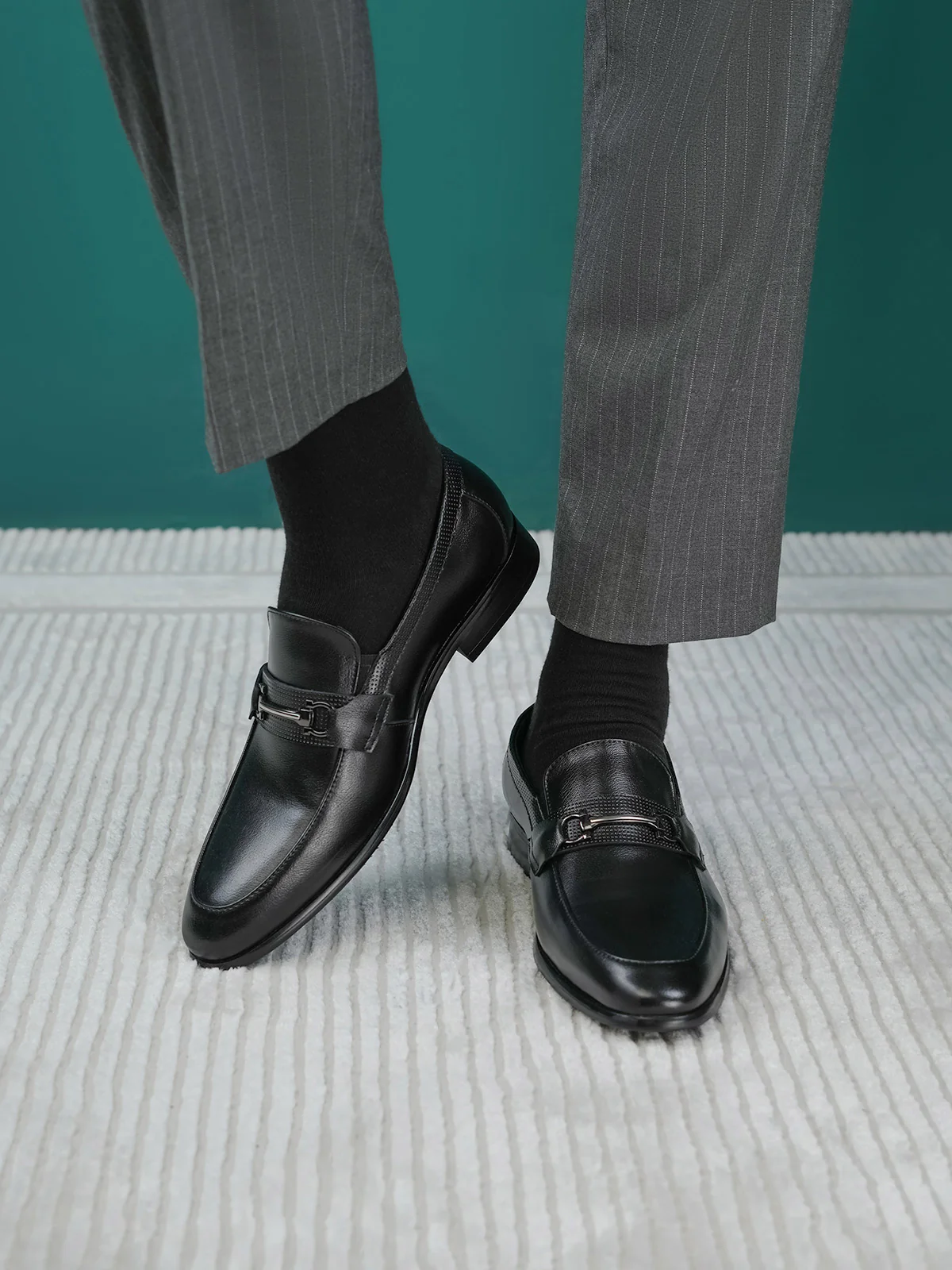 Men "TAISIYA" Sharp Style Leather Formals - Image 3