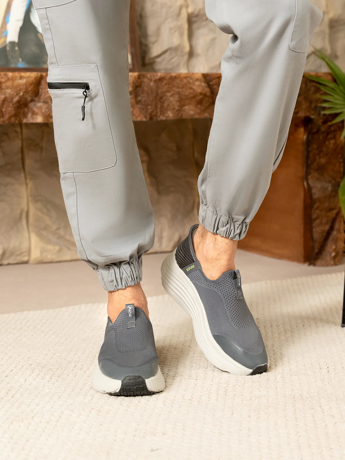 Men "THIAGO" Easy to Wear Trainers - Image 3