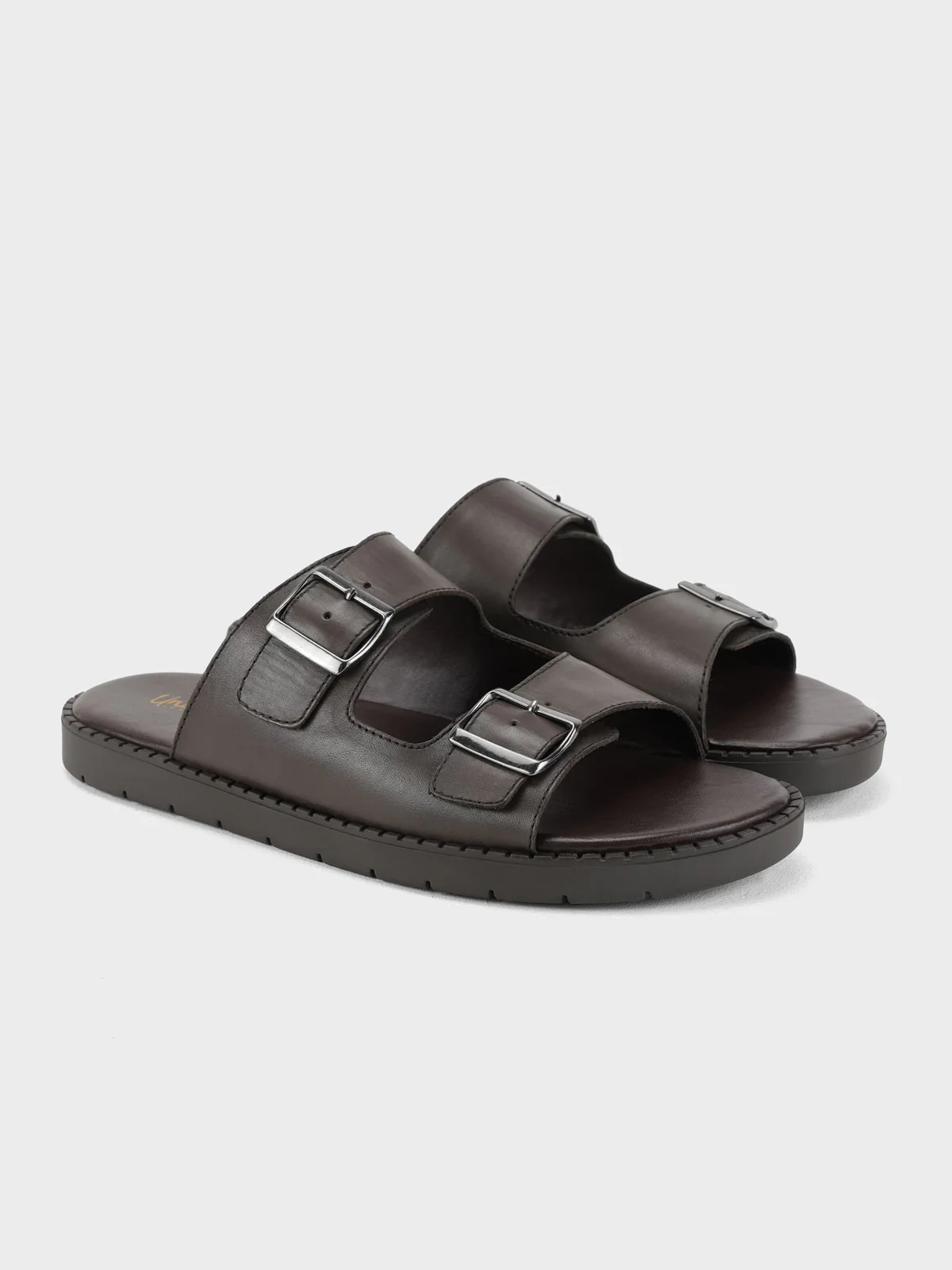 Men "TOCHTLI" Relax Leather Slippers - Image 2