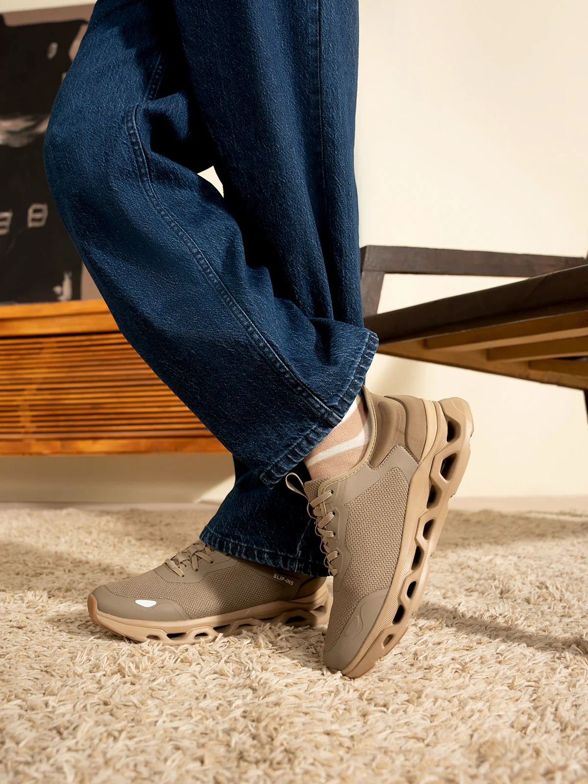 Men "TRAVIB" Soft Fabric Trainers - Image 3