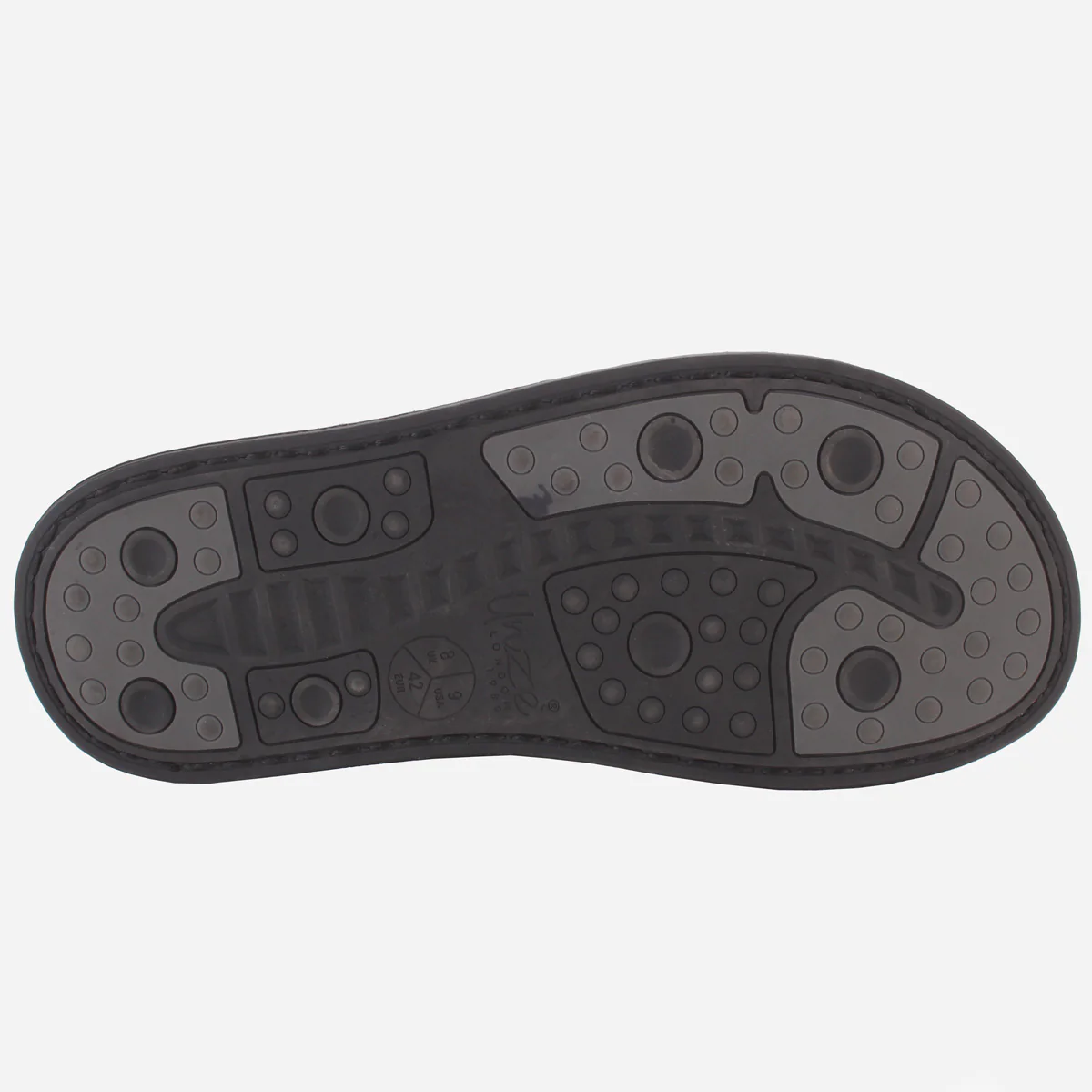 Men "TRIFOGE" Leather Open Toe Summer Flat Slippers - Image 5