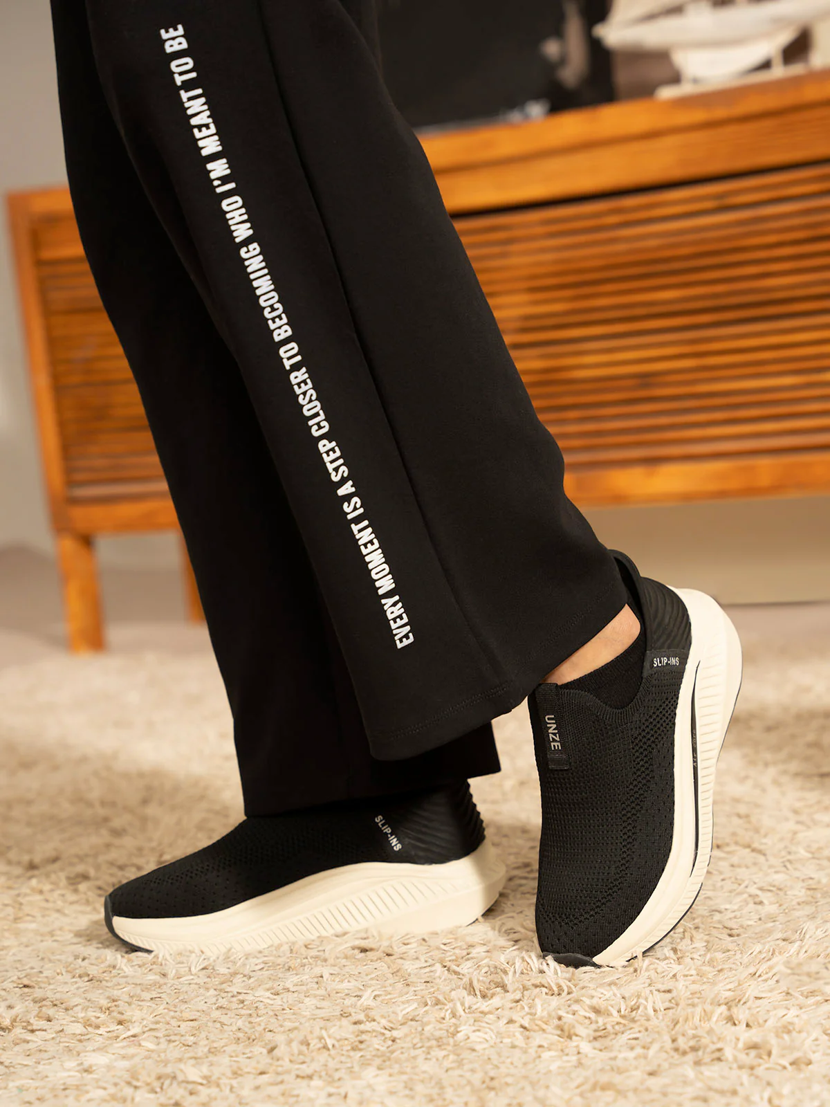 Men "UZAIF" Breathable Fabric Trainers