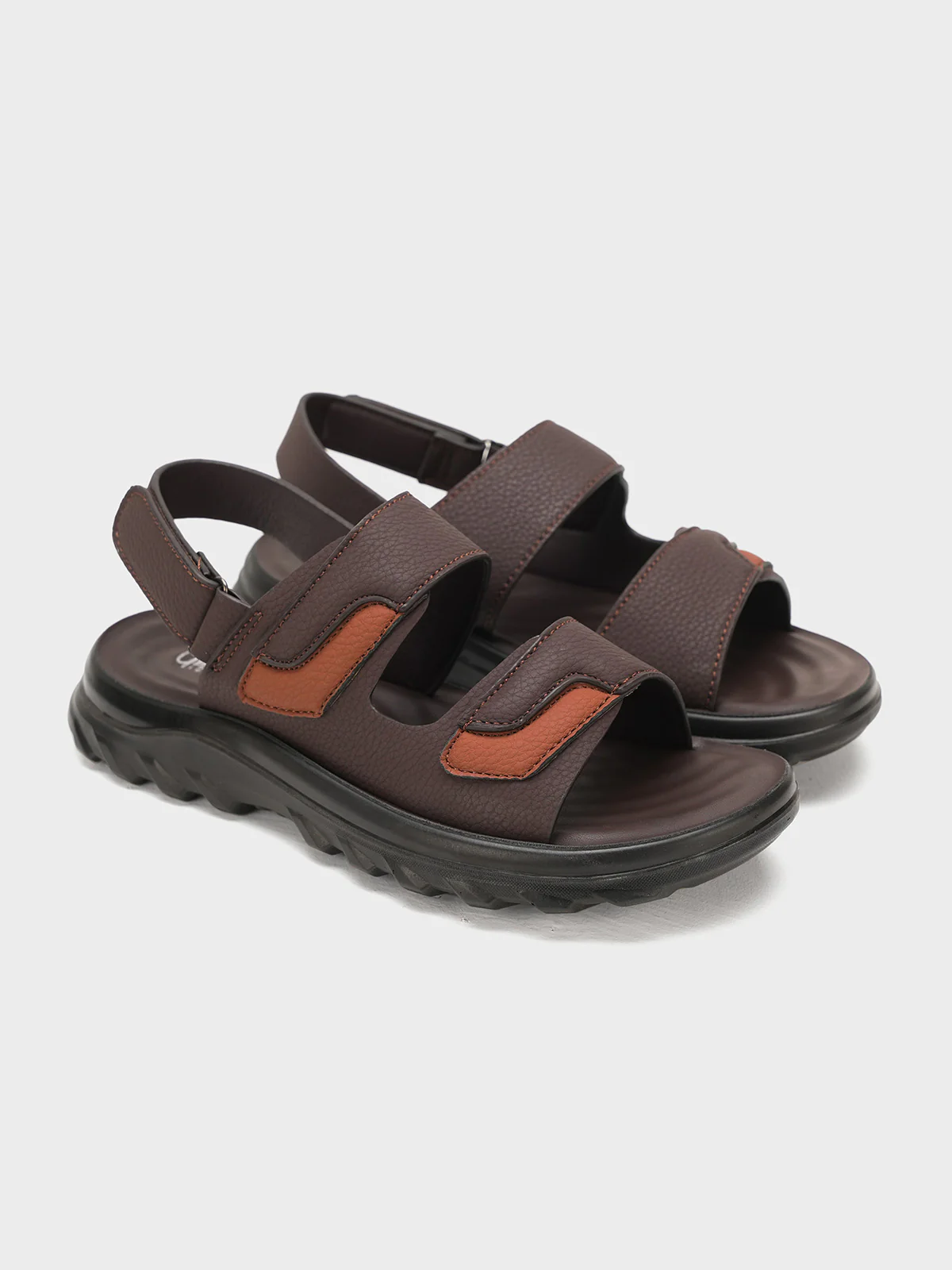 Men "UZAIR" Velcro Straps Sandals - Image 4
