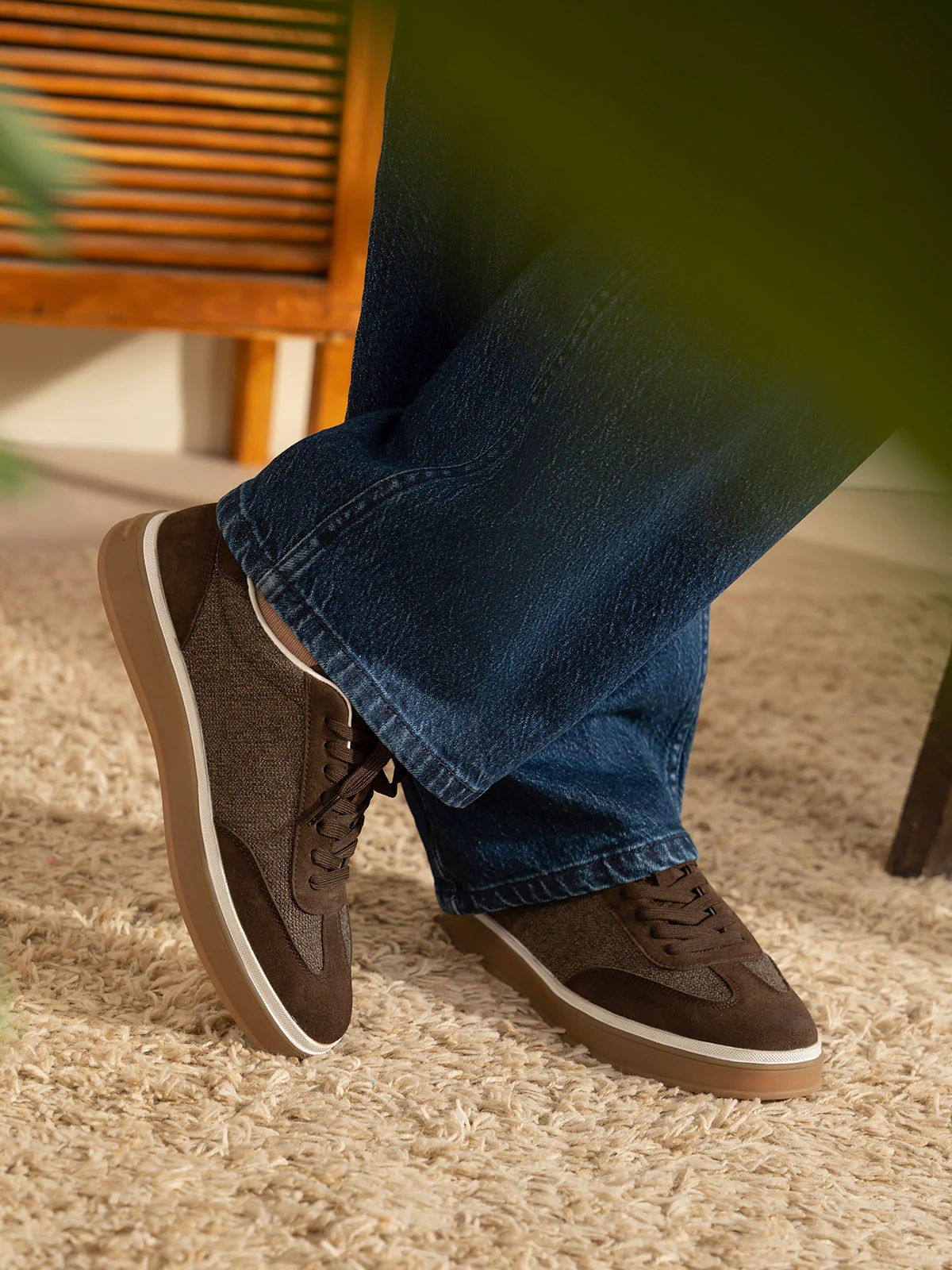 Men "UZOMA" Lace Up Design Trainers