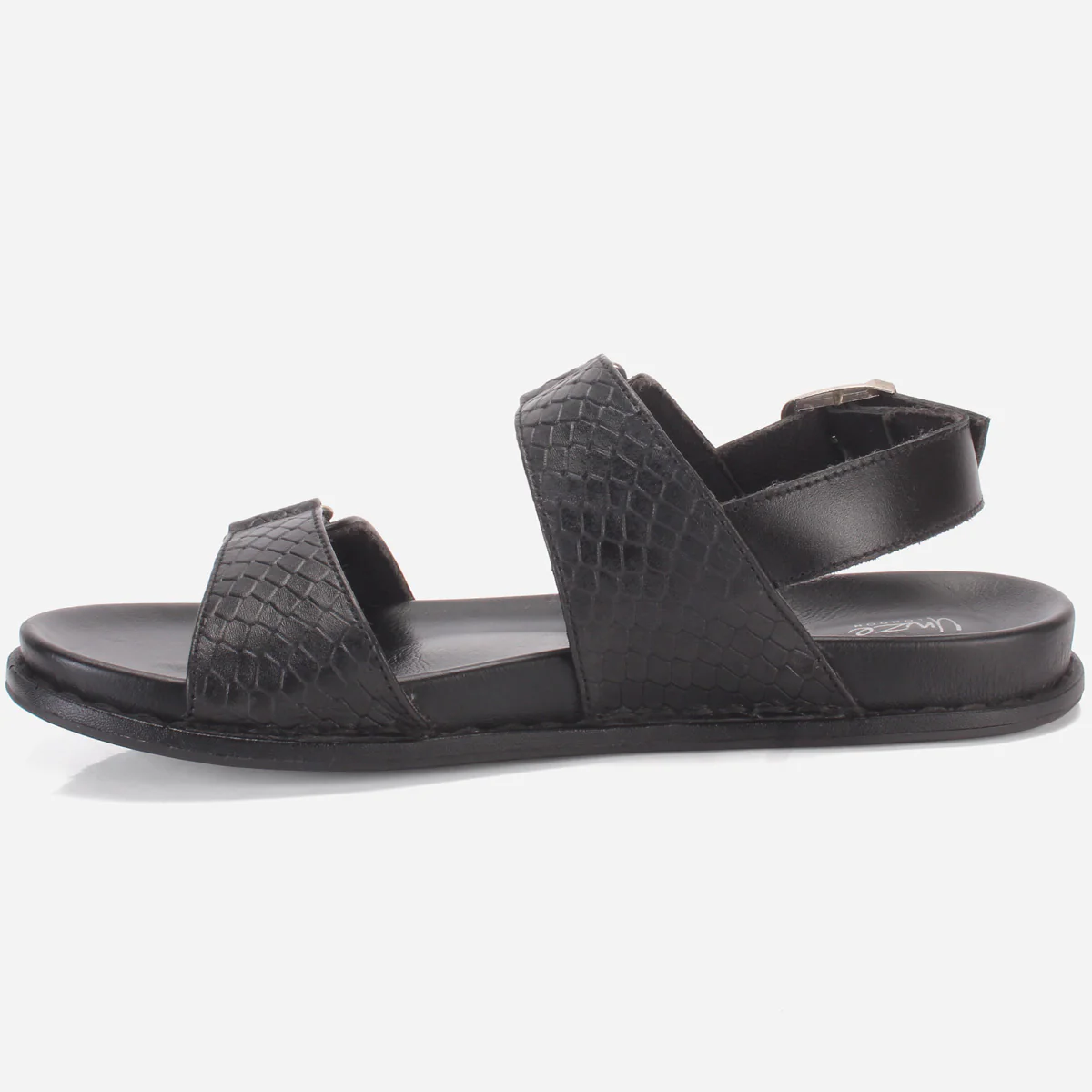 Men "VEERO" Leather Open Toe Summer Flat Sandals - Image 3