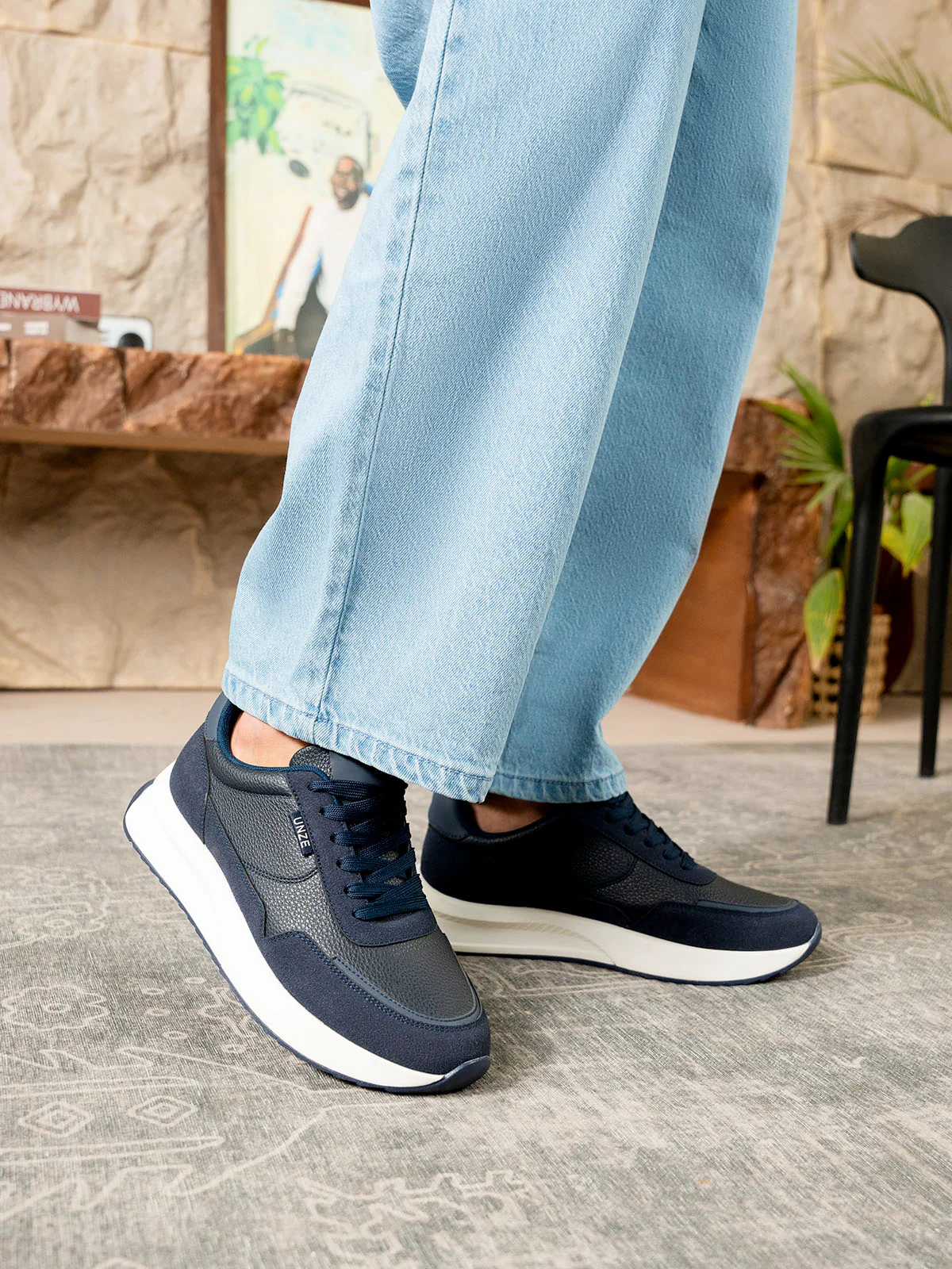 Men "WAYDE" Comfortable Lace-Up Trainers