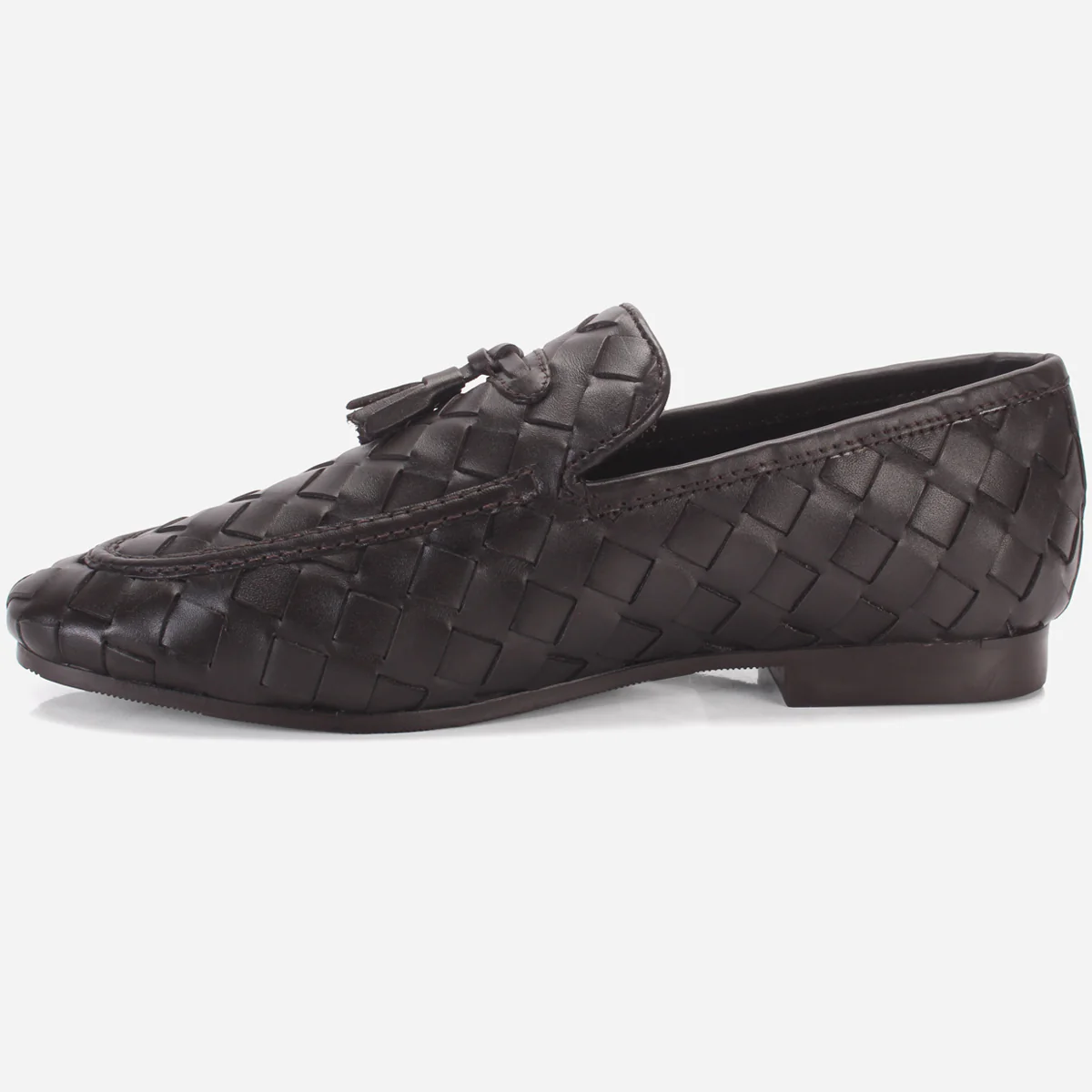 Men "WEISE" Leather Office Dress Slip-on Oxfords - Image 3