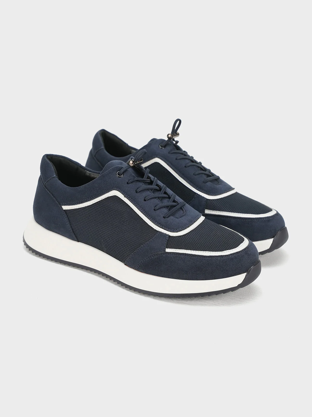 Men "XAIDEN" Unique Style Lace Up Trainers - Image 3