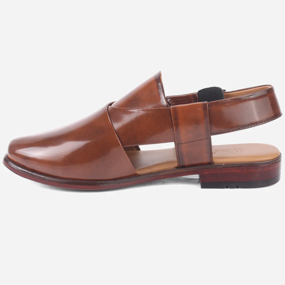 Men "XAIRE" Leather Summer Peshawari Sandals - Image 3