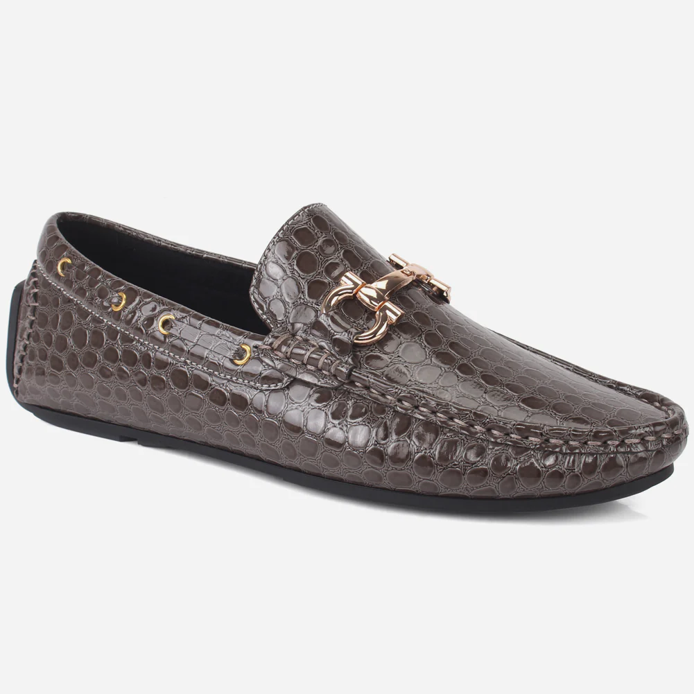 Men "ZILLA" Buckle Formal Moccasins