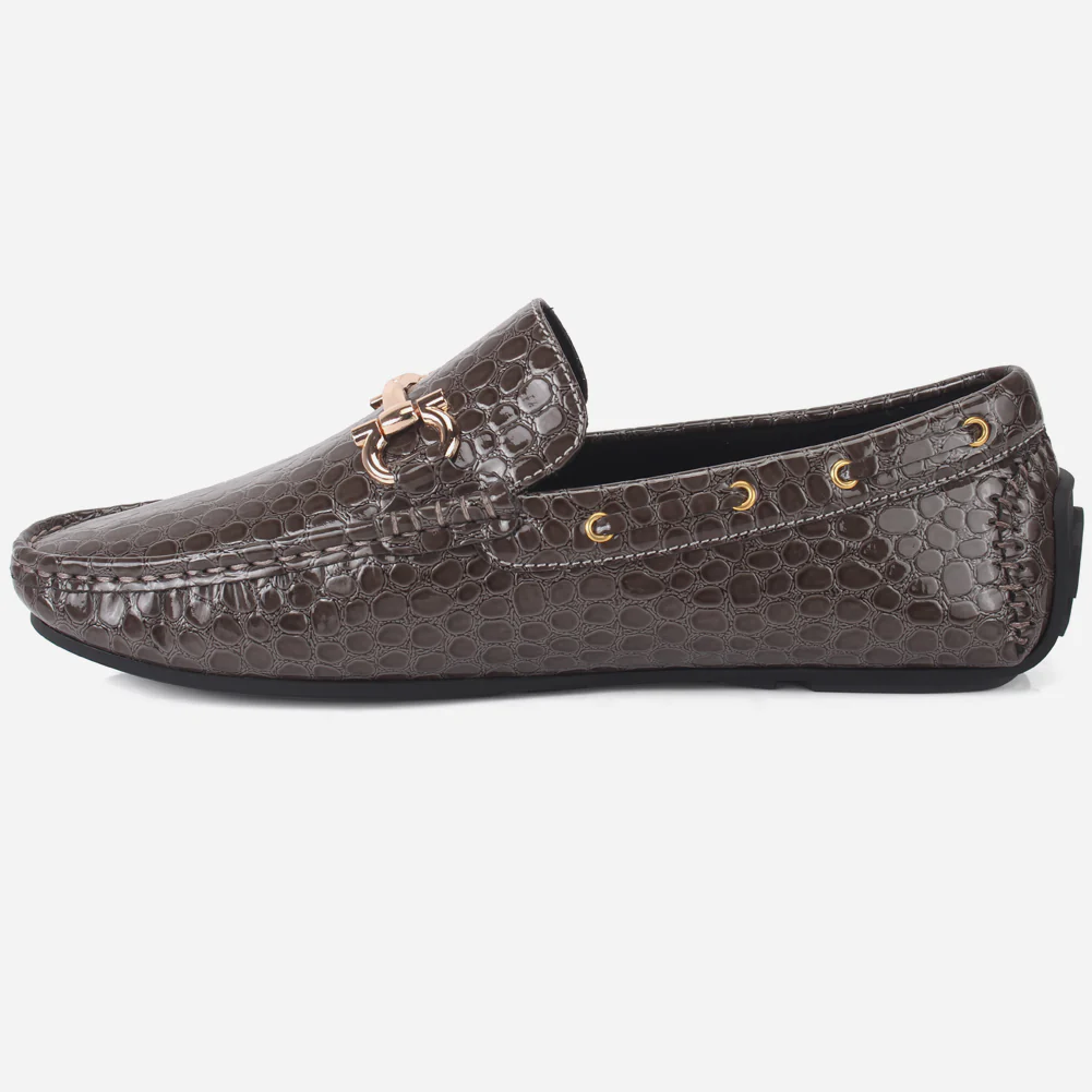 Men "ZILLA" Buckle Formal Moccasins - Image 3
