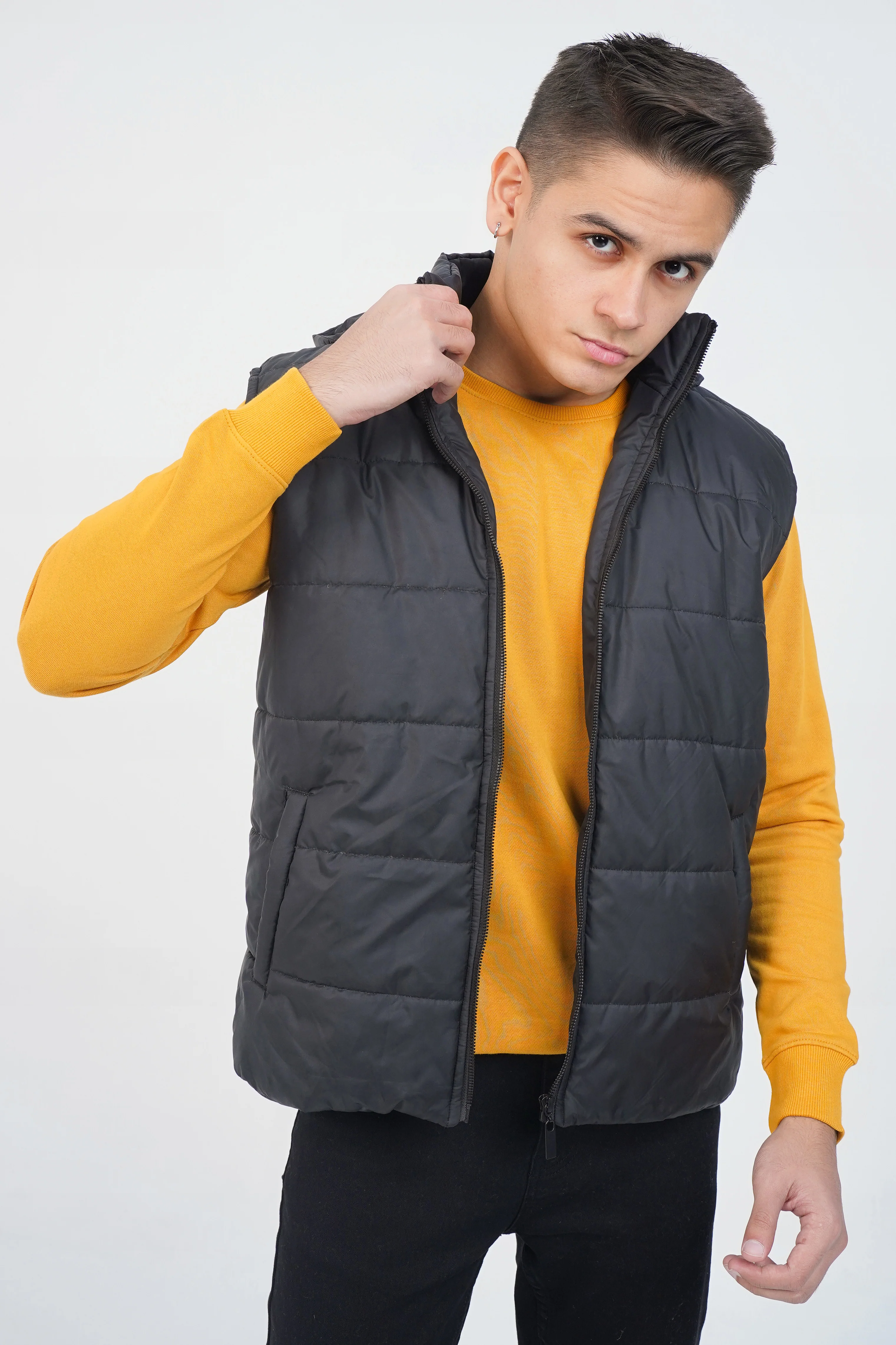 Mens "AGATHON" Puffer Winter Jacket Outerwear - Image 4