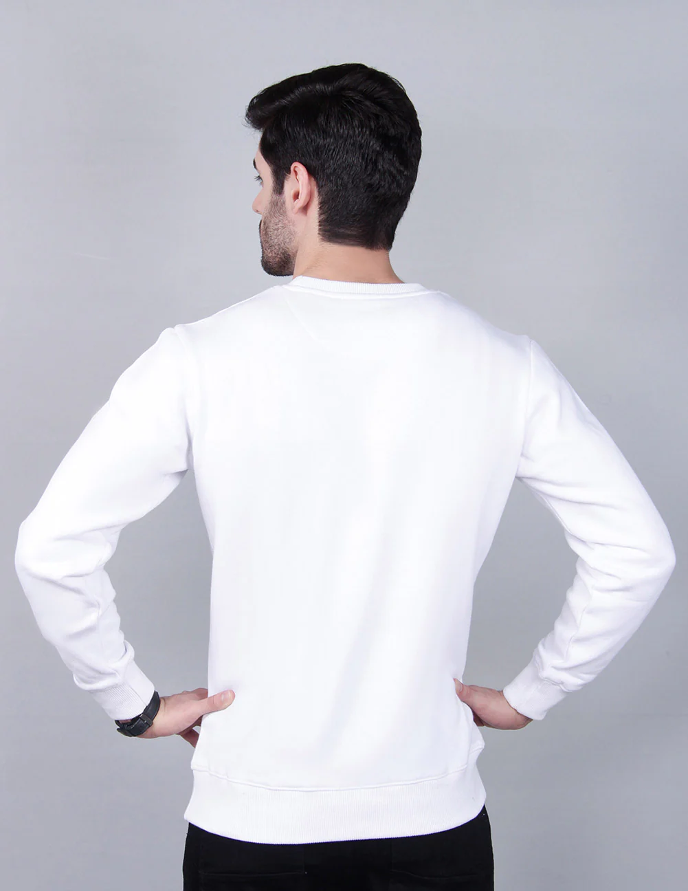 "ALVIT"  Fleece Crewneck Sweatshirt - Image 5