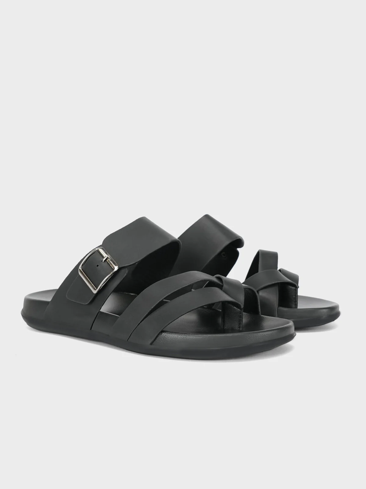 Mens "ARENDS" Casual Thong Buckled Slippers - Image 4