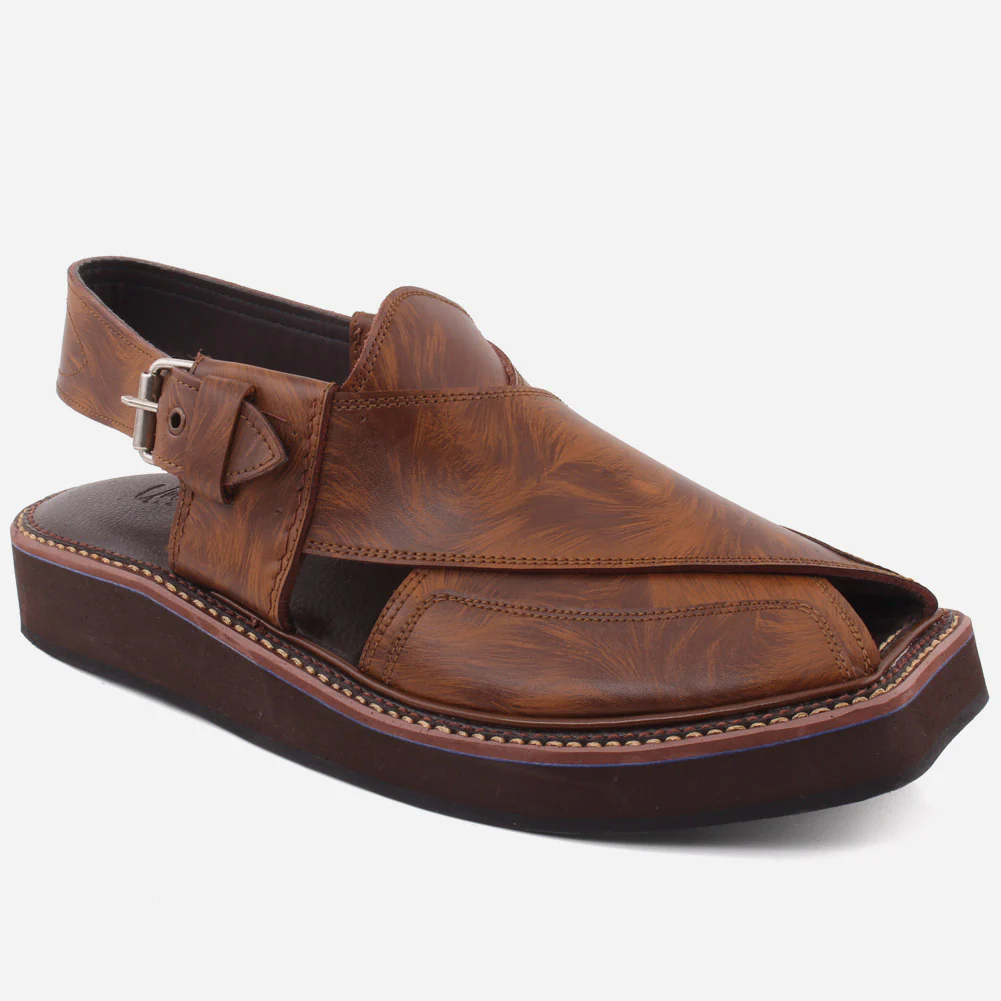Mens "ARNOLD" Peshawari Kaptaan Leather Sandals