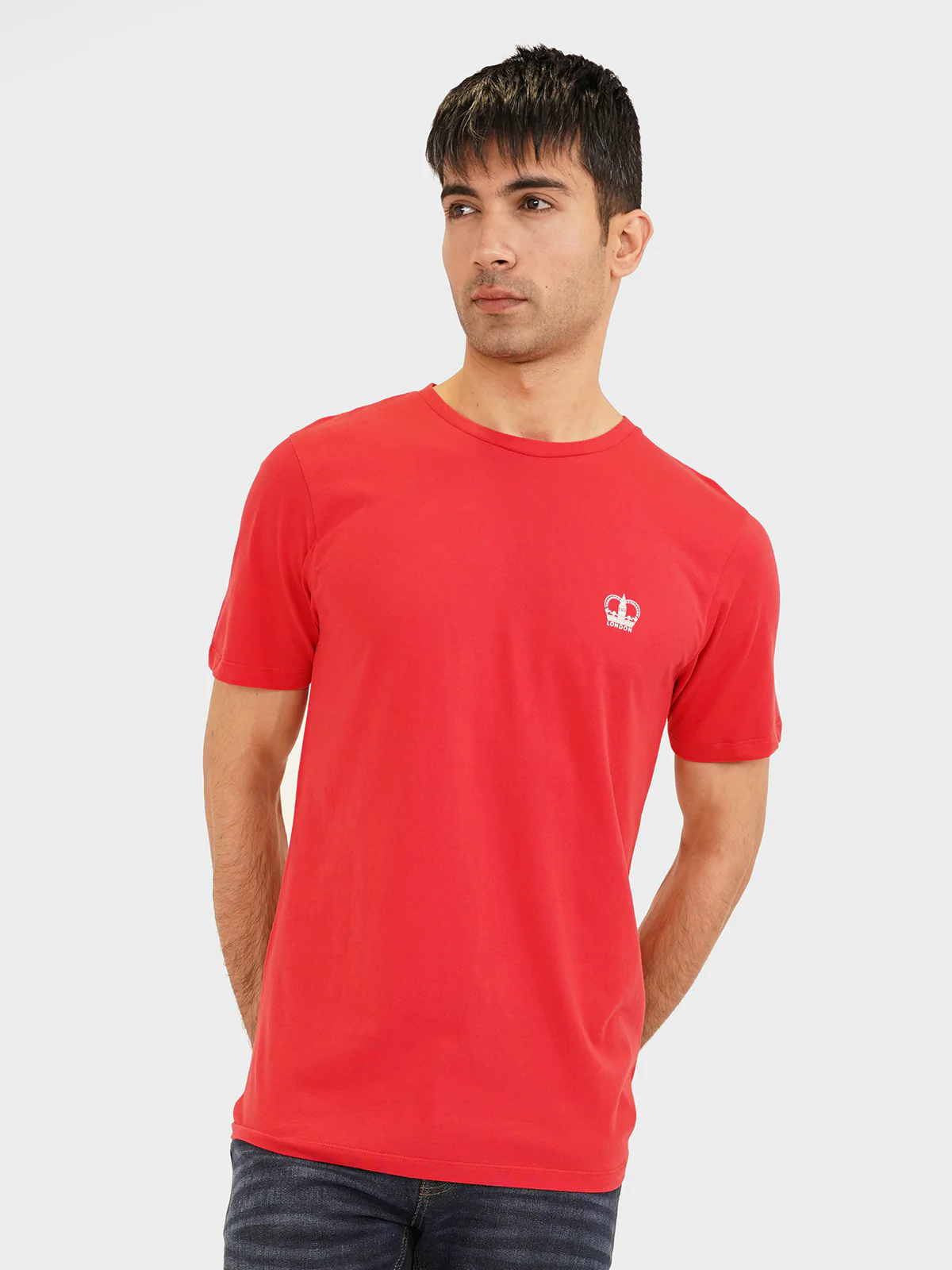 "ARWID" Plain Regular Fit T-Shirt - Image 3