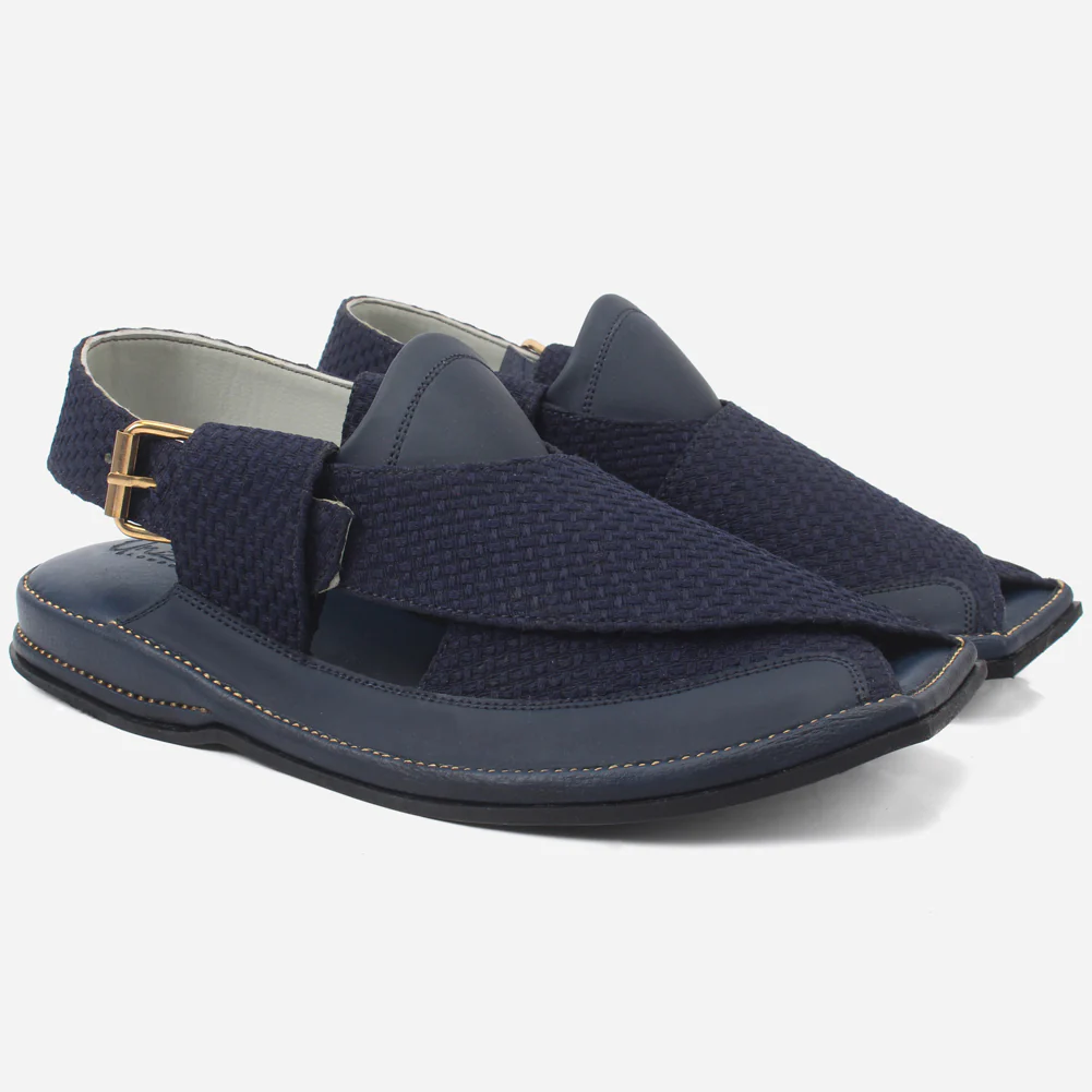 Mens "ASHY" Leather Peshawari Sandals - Image 2