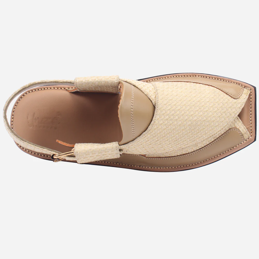 Mens "ASHY" Leather Peshawari Sandals - Image 4