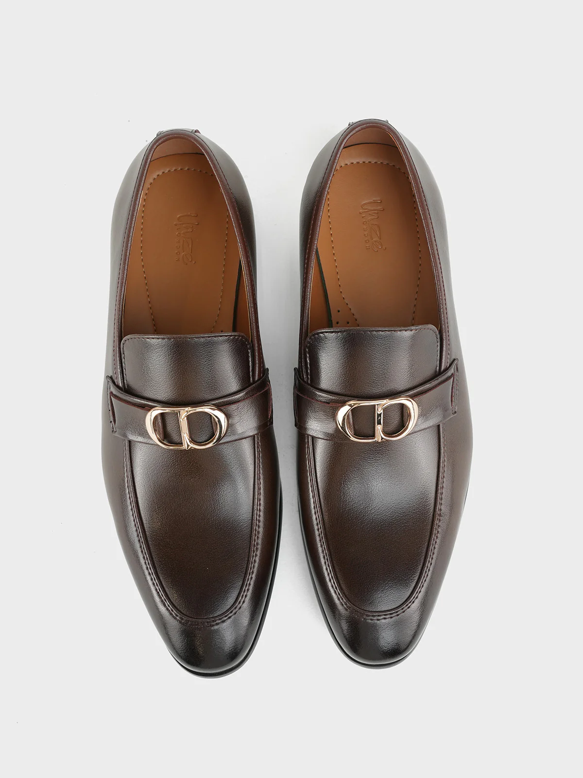 Mens "AUCOIN" Slip On Dress Leather Formals - Image 6
