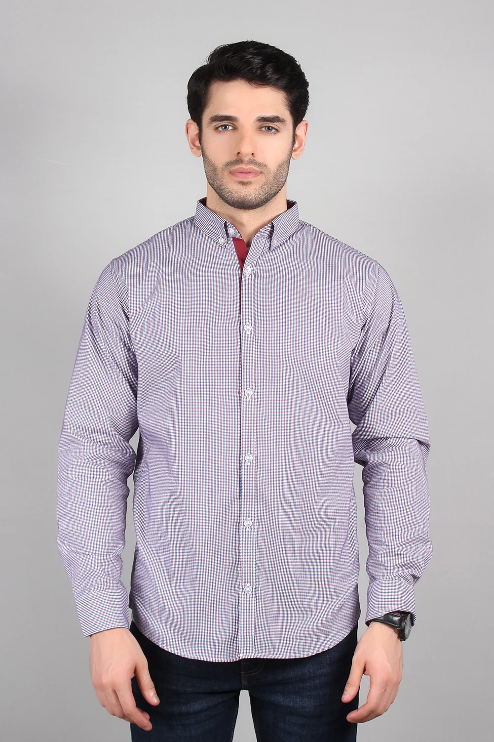 Men's “AVIR" Casual Checkered Cotton Shirt