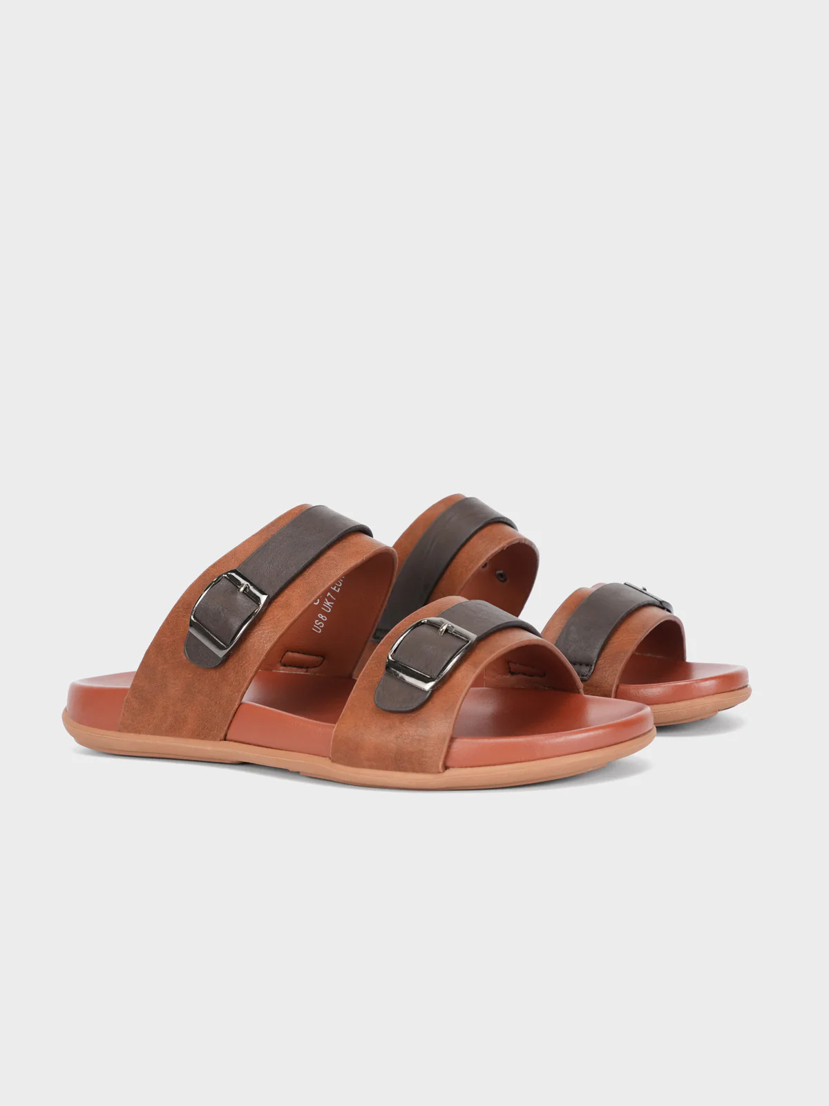 Mens "AWAD" Casual Buckled Adorned Slippers - Image 2