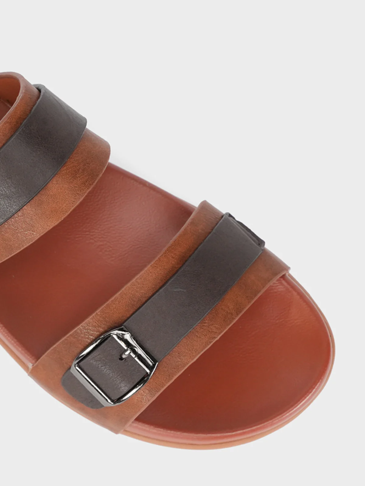 Mens "AWAD" Casual Buckled Adorned Slippers - Image 4