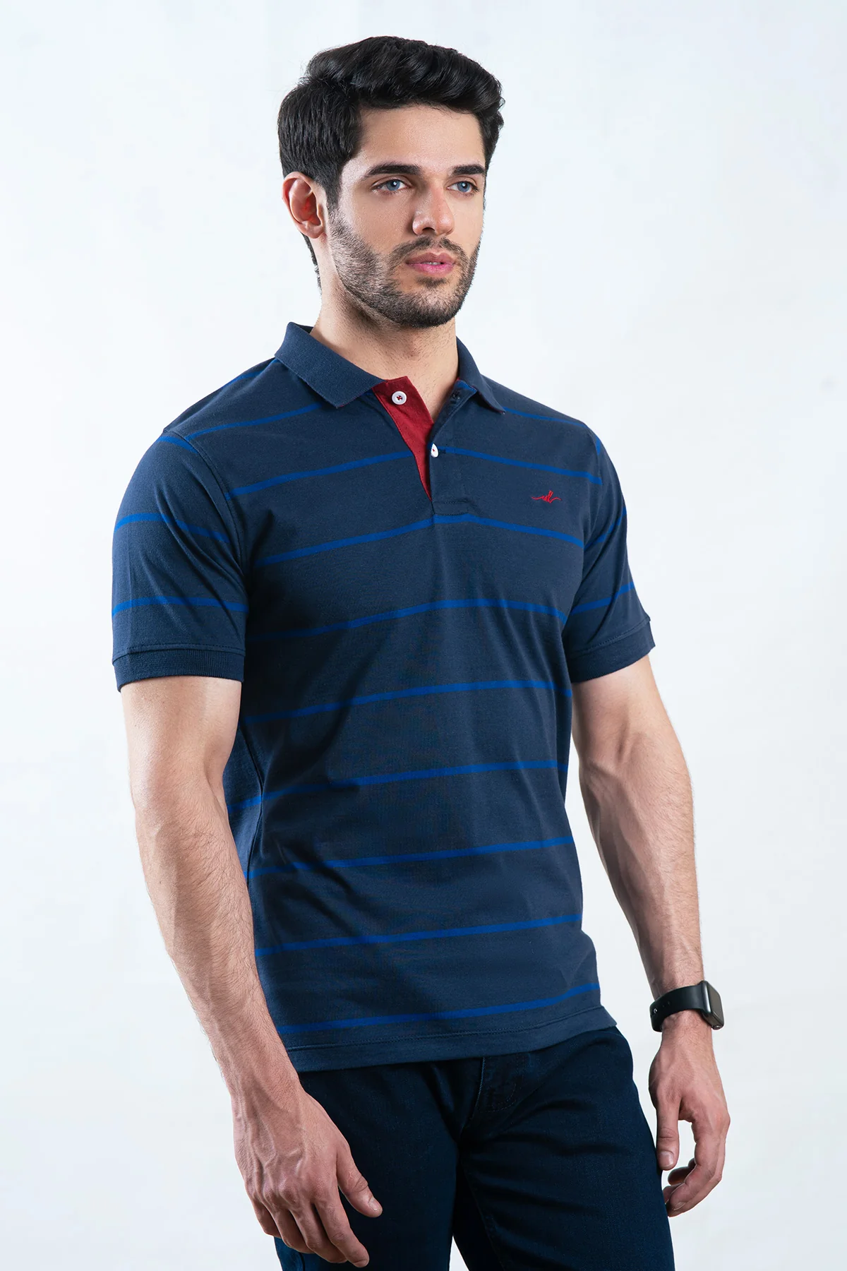 Mens "AYDIN" Summer Polo Short Sleeves T-Shirt - Image 3