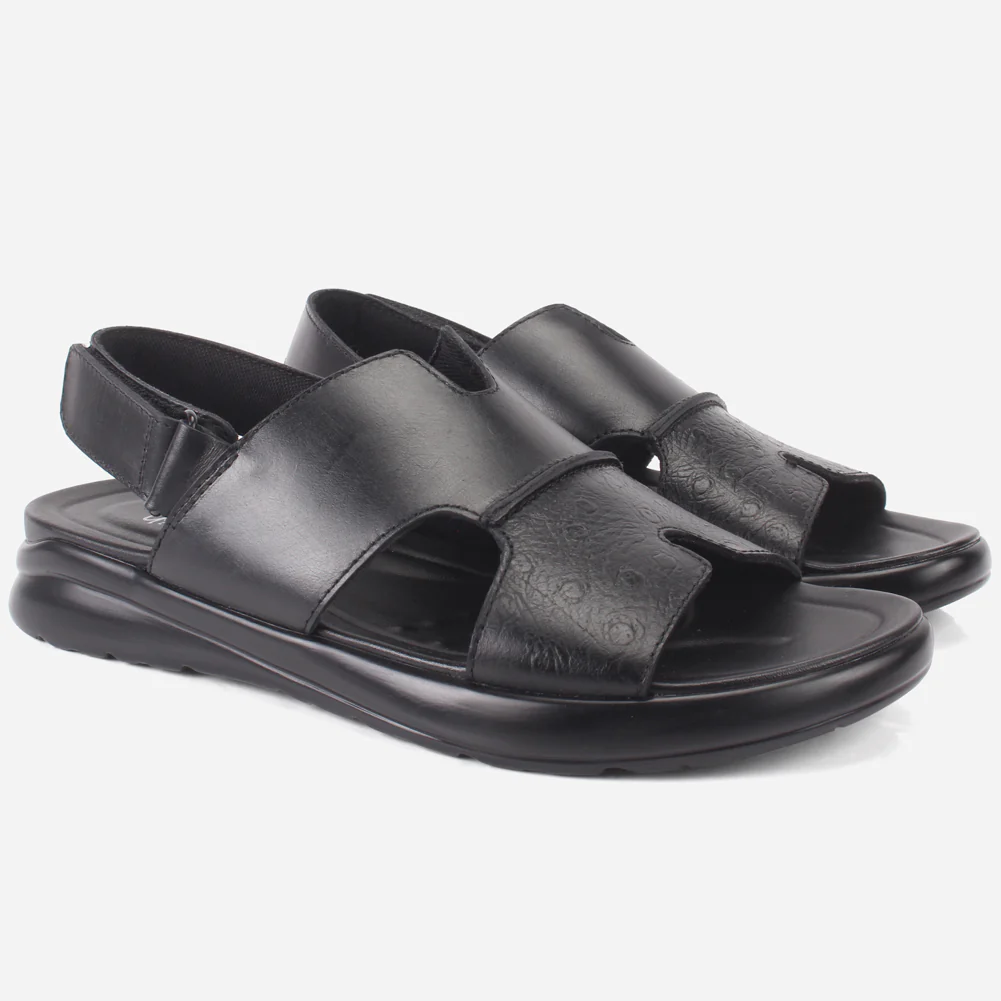 Mens "AZEAR" Leather Designer Casual Summer Sandals - Image 2