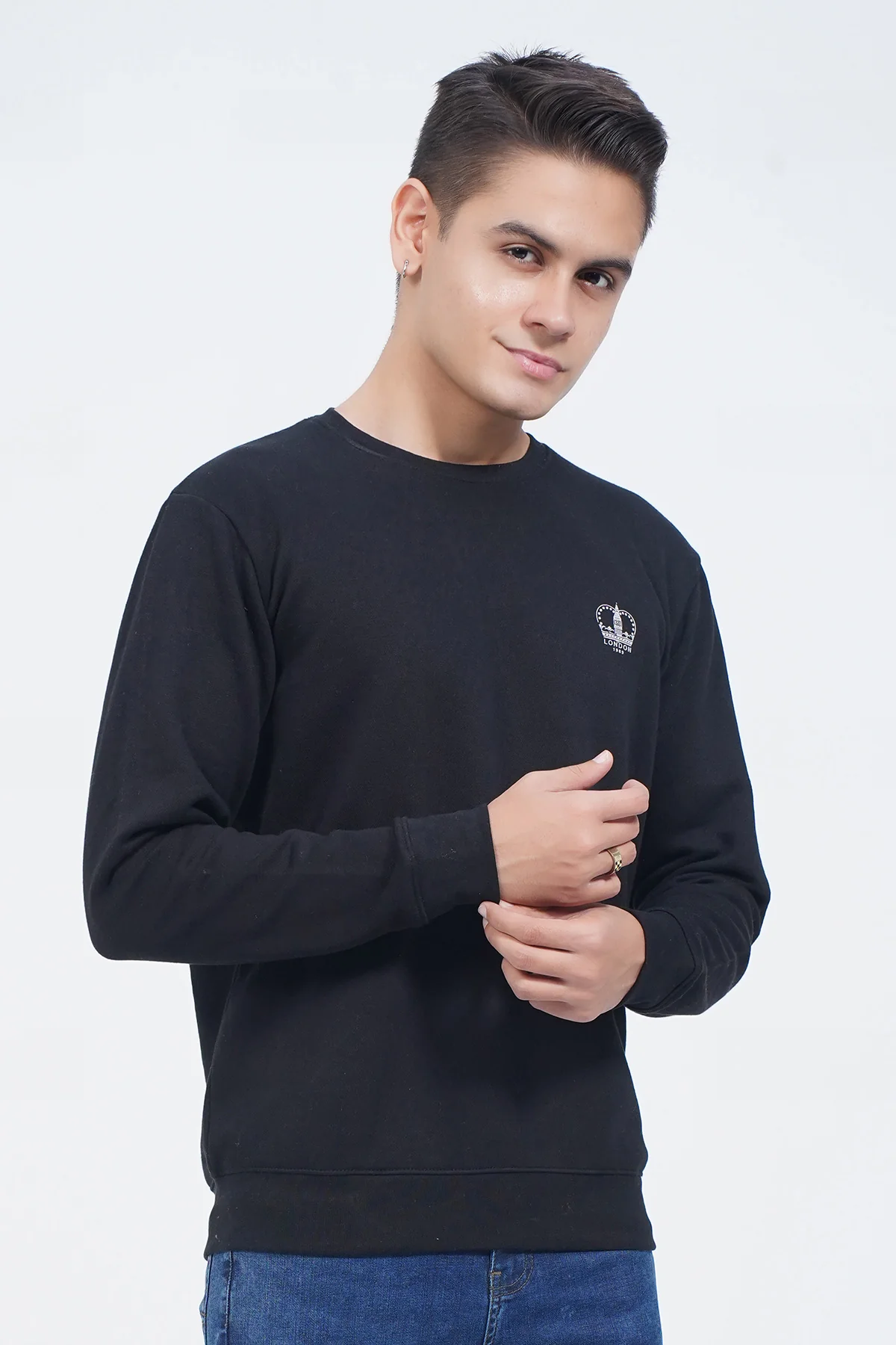Men's "BAILZ" Crew Neck Long Sleeves Sweatshirt