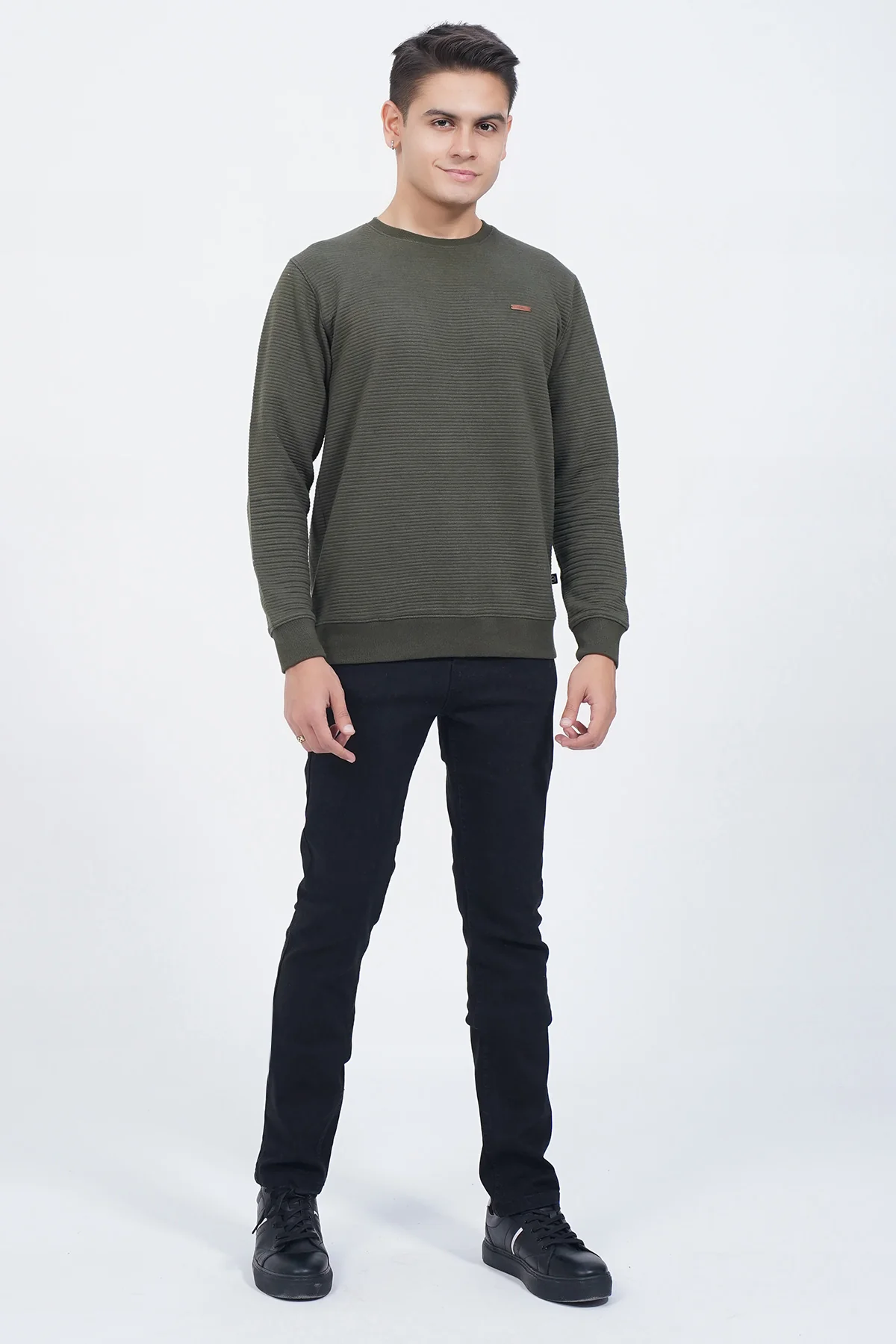 Mens "BALSTIR" Crew Neck Long Sleeves Sweatshirt - Image 2