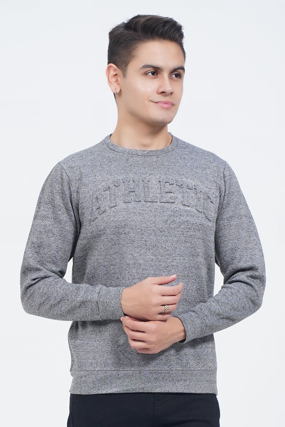 Mens "BARRAK"Crew Neck Long Sleeves Sweatshirt