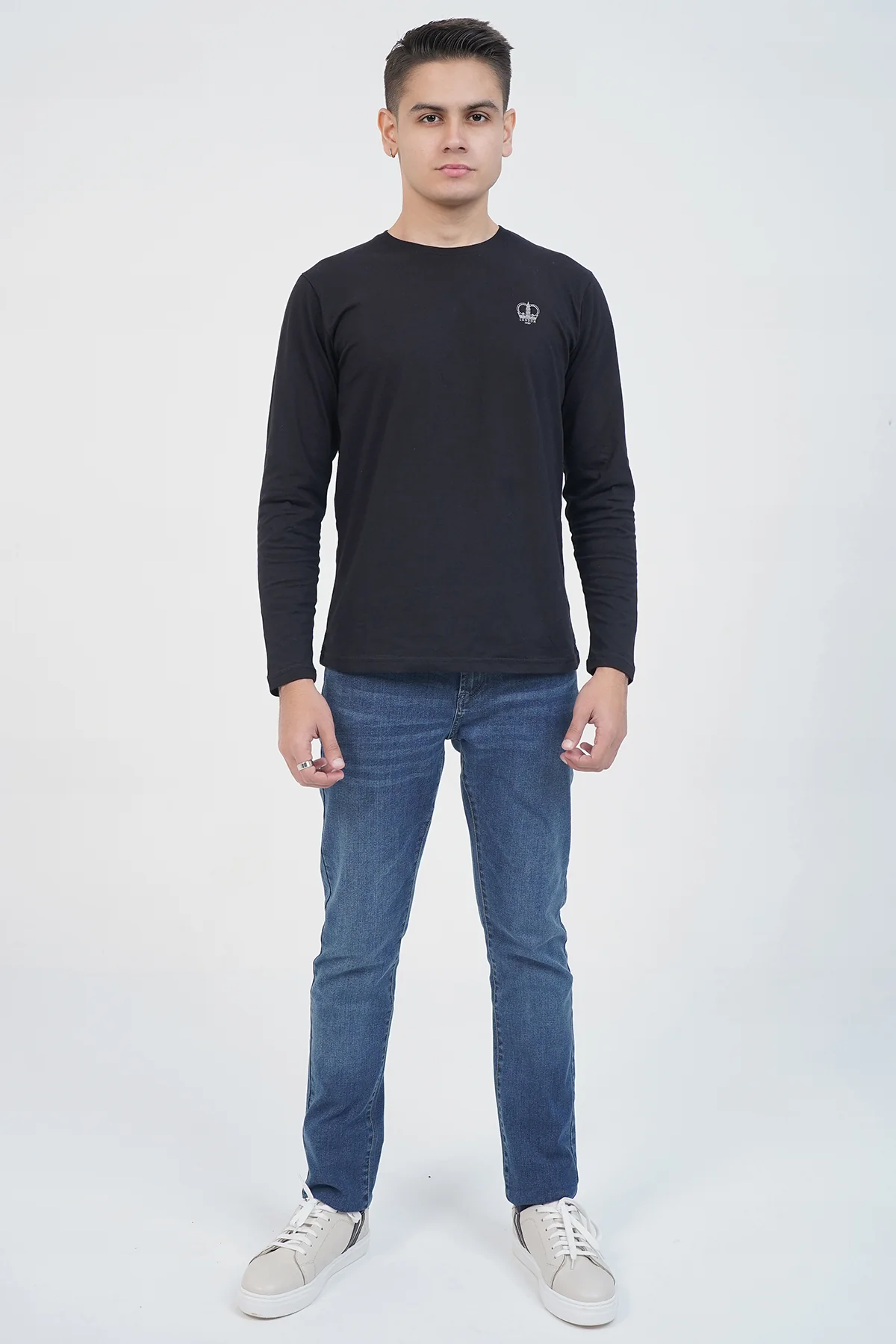 "BEYONE" Crewneck Pullover Shirt - Image 2