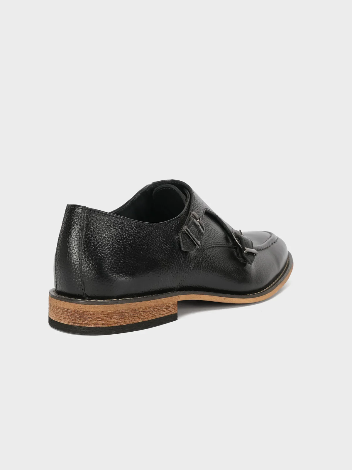 Men's "BOSTON" Leather Monk Strap Dress Shoes - Image 3