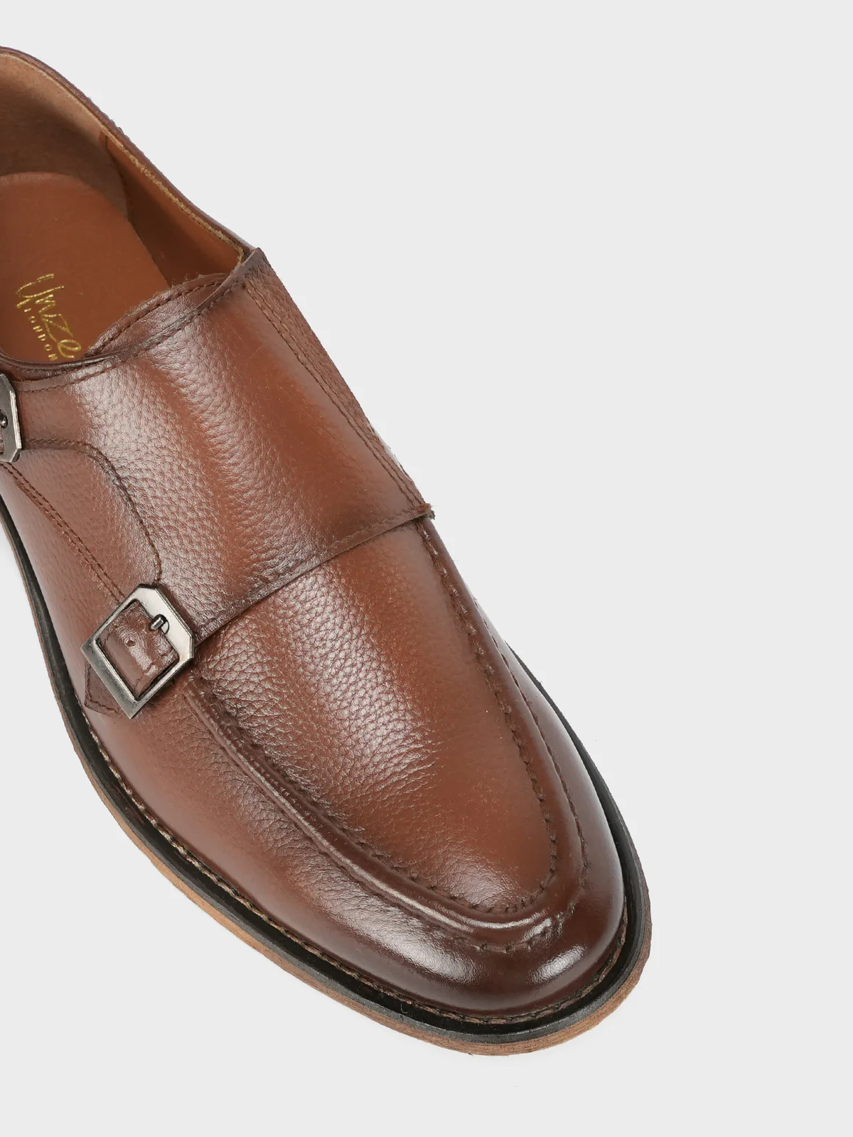 Men's "BOSTON" Leather Monk Strap Dress Shoes - Image 4