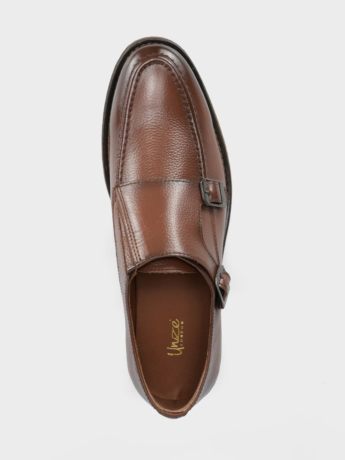 Men's "BOSTON" Leather Monk Strap Dress Shoes - Image 5