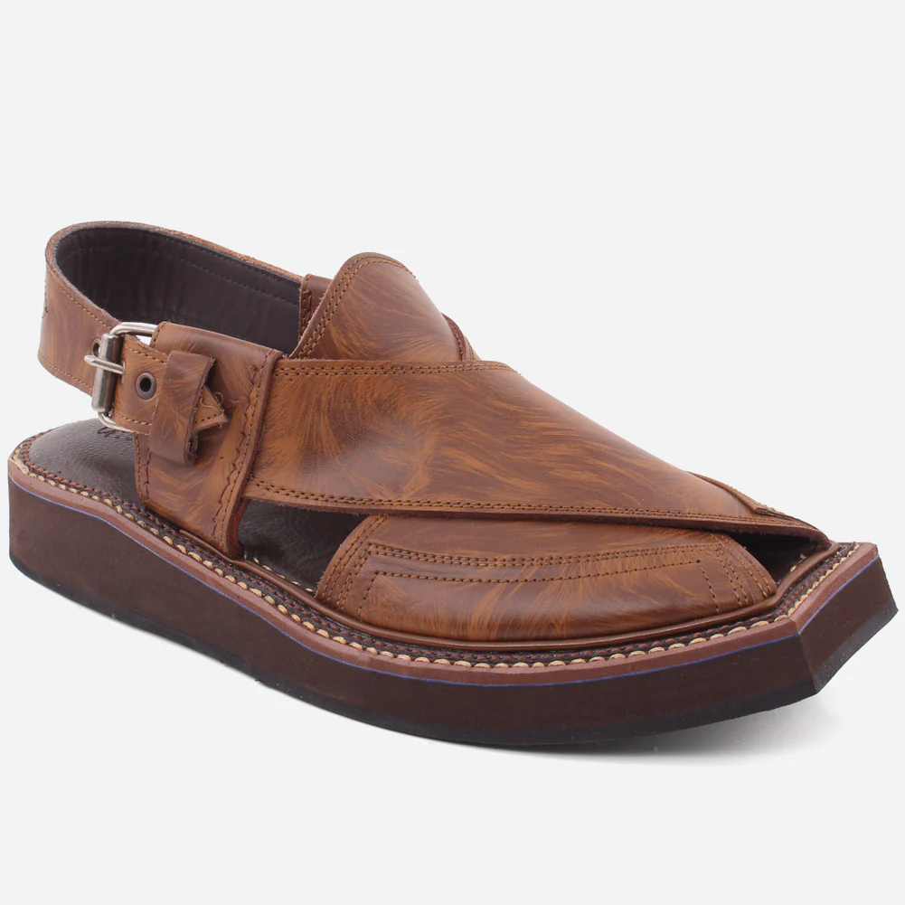 Mens "BRET" Peshawari Kapttan Leather Sandals