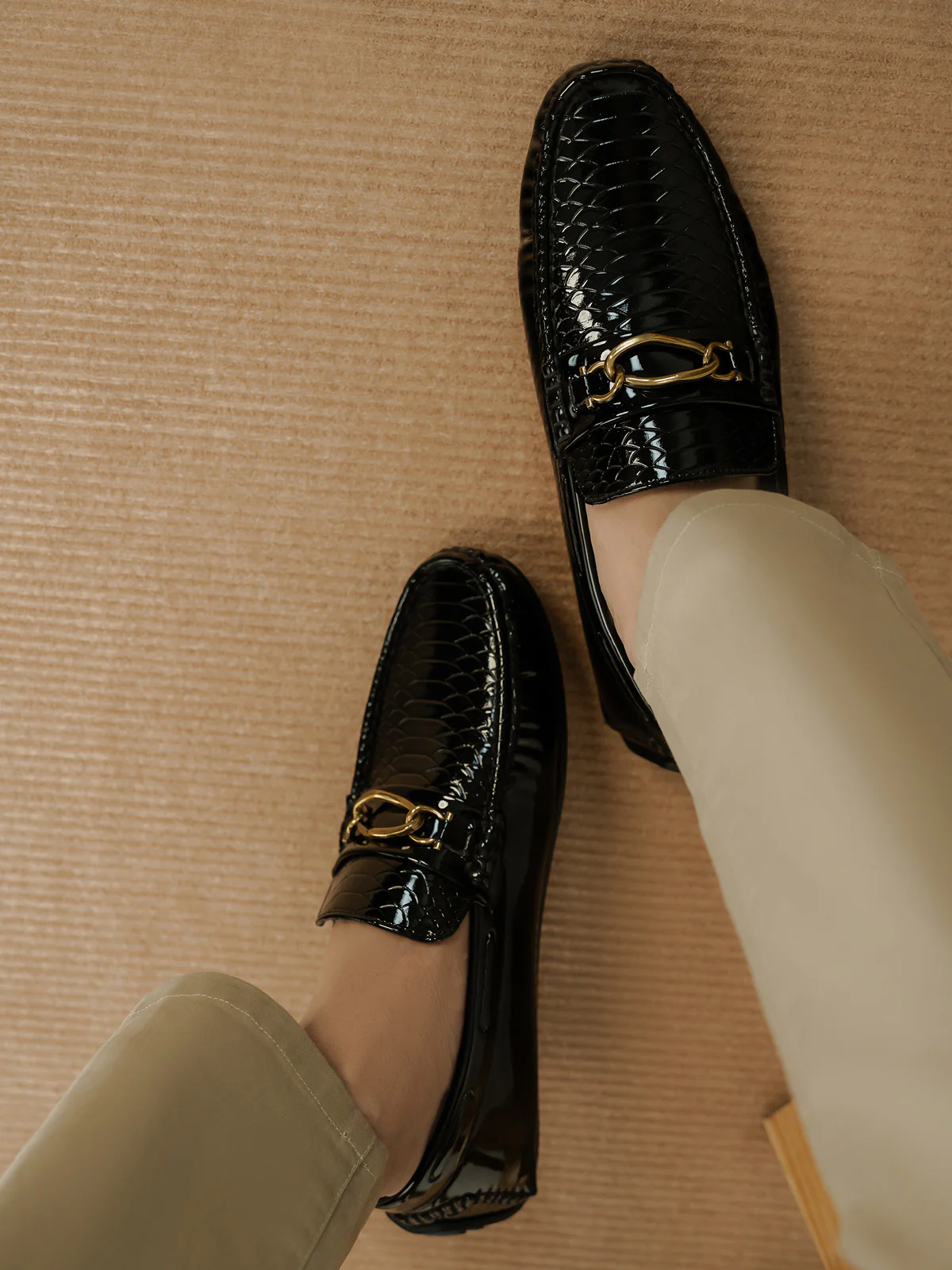 Mens "BRONYA" Buckled Stylish Mocassins - Image 3