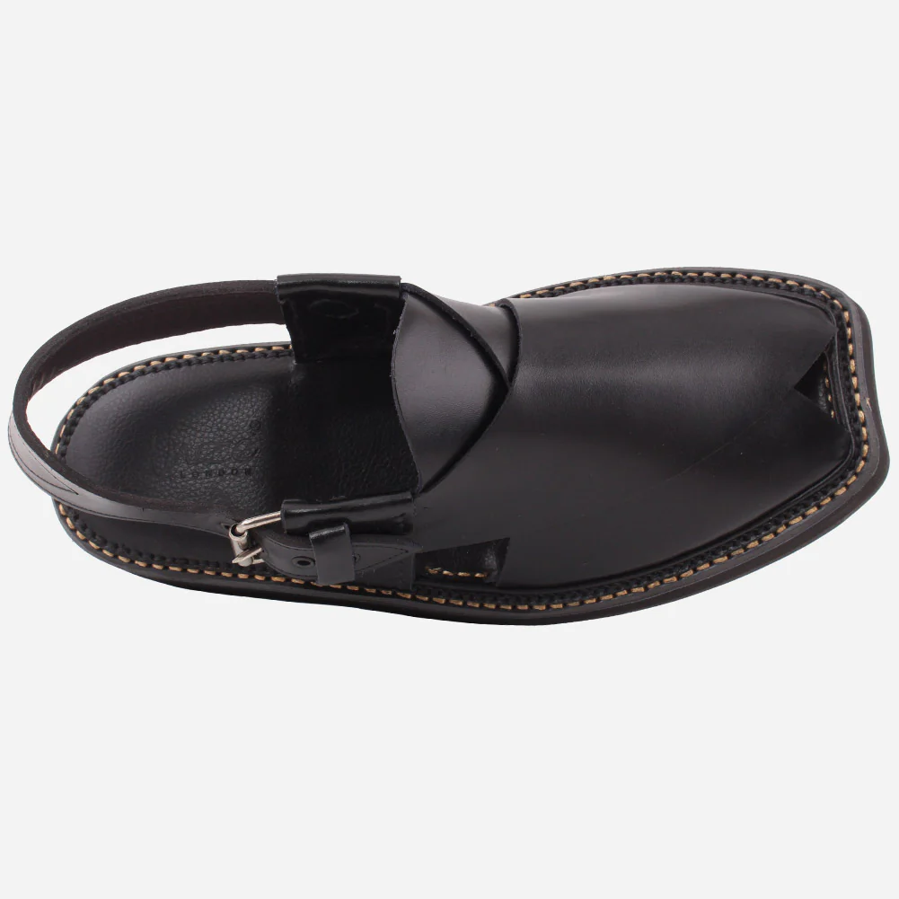 Mens "BRUCE" Peshawari Kaptaan Leather Sandals - Image 4